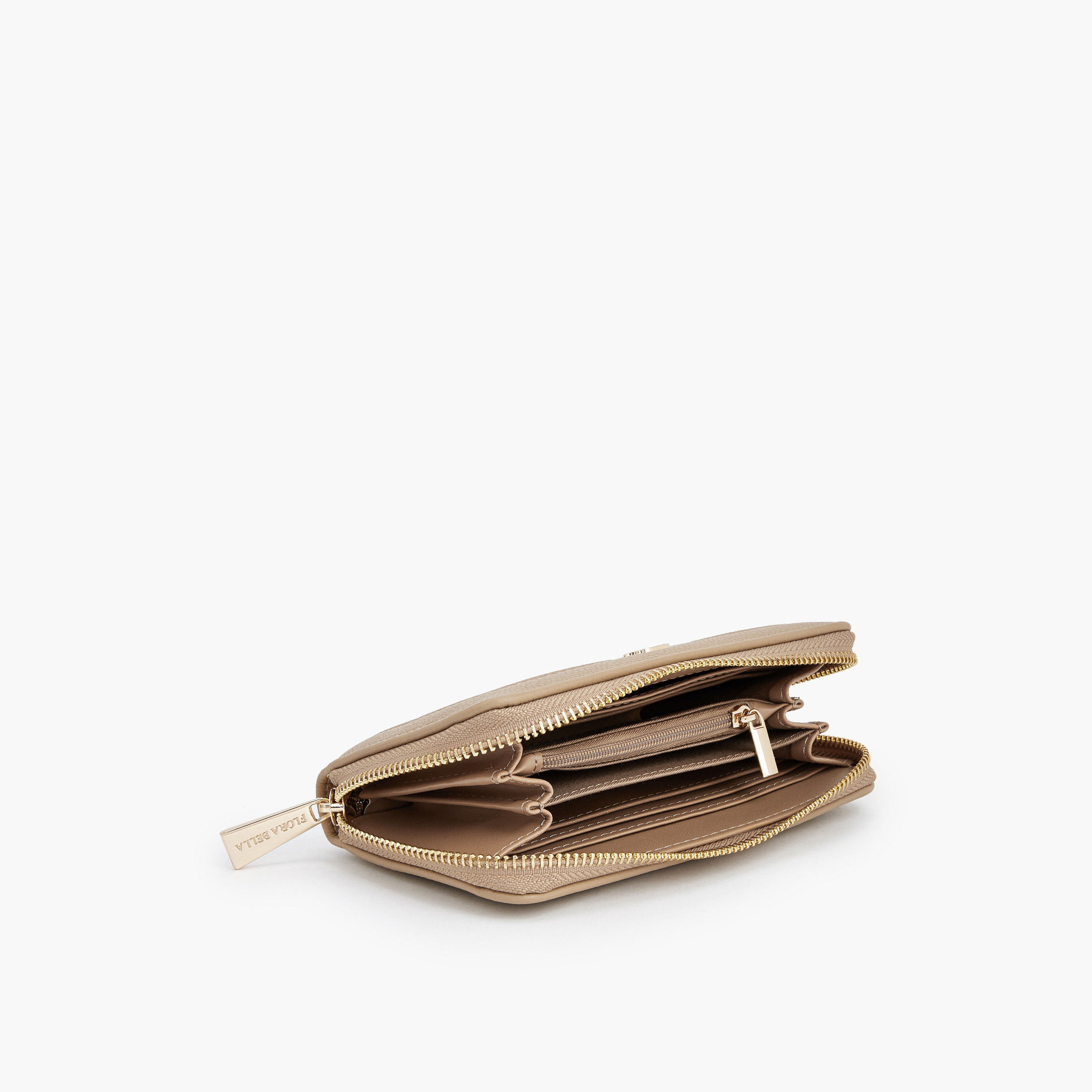 محفظة بارزة الملمس بسحاب إغلاق من فلورا بيلا-women-bagsandwallets-wallets-image-6