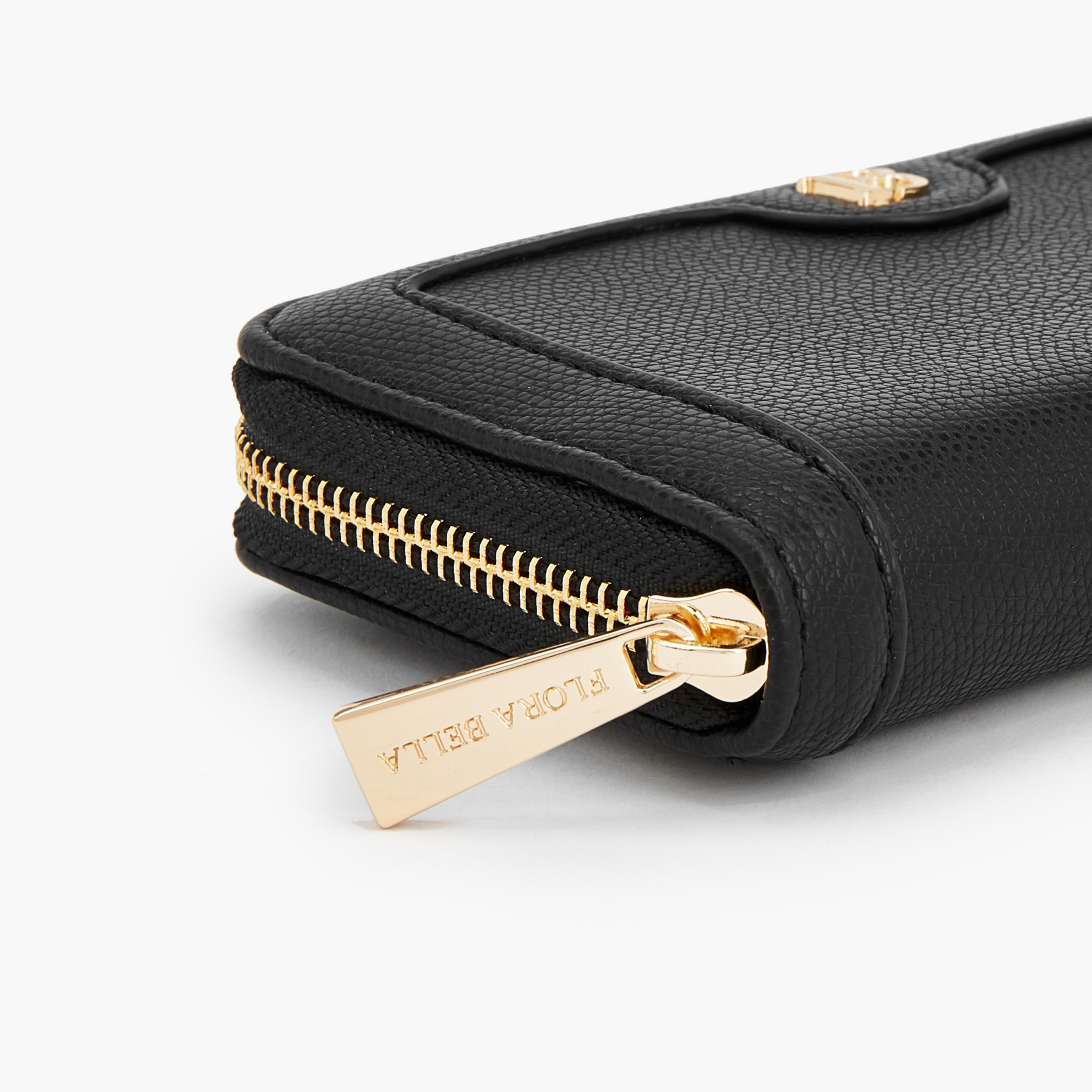 محفظة بارزة الملمس بسحاب إغلاق من فلورا بيلا-women-bagsandwallets-wallets-image-4