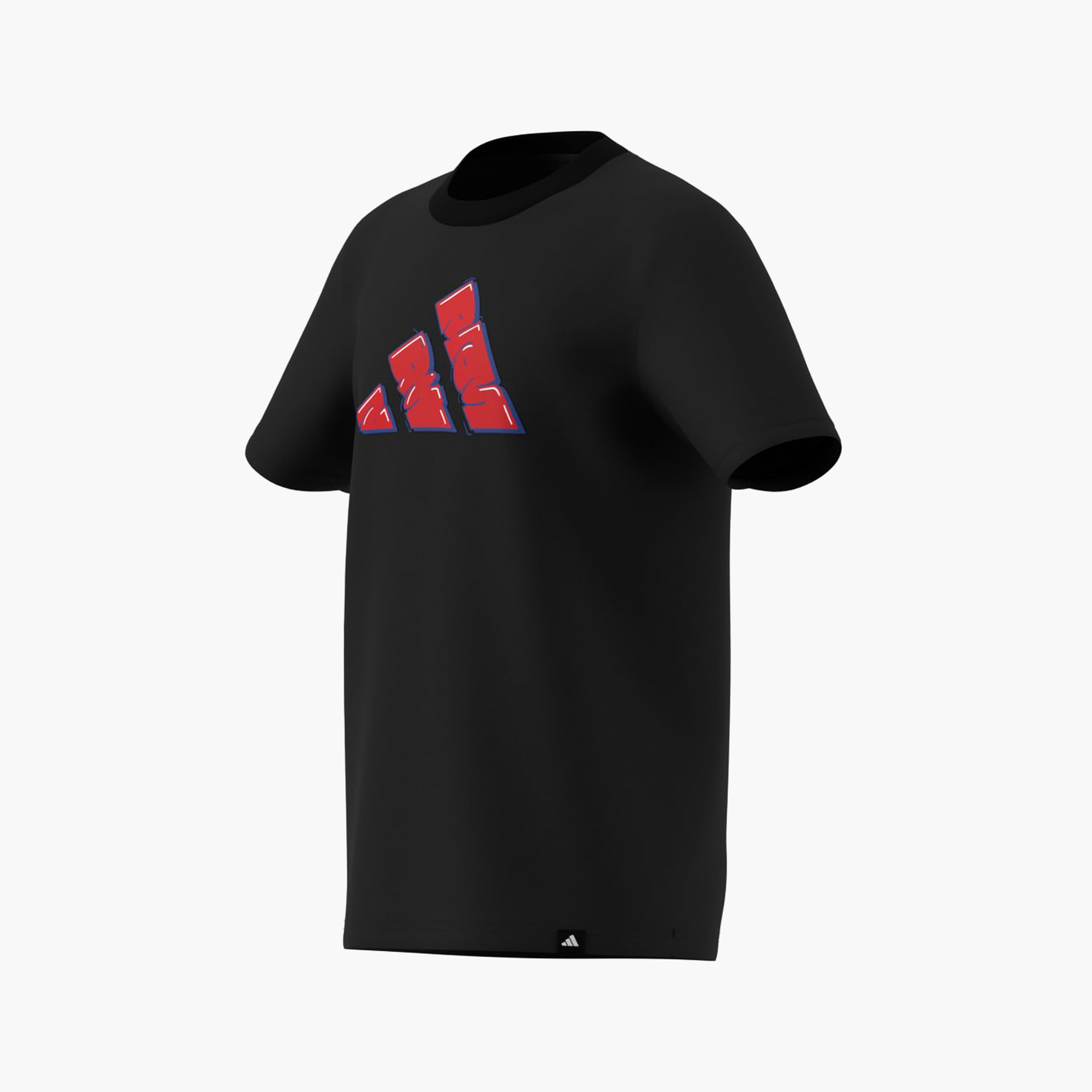 adidas Boys Crew Neck T-shirt with Logo Print - Cotton - Short Sleeves-sports-boys-clothing-tops-image-16