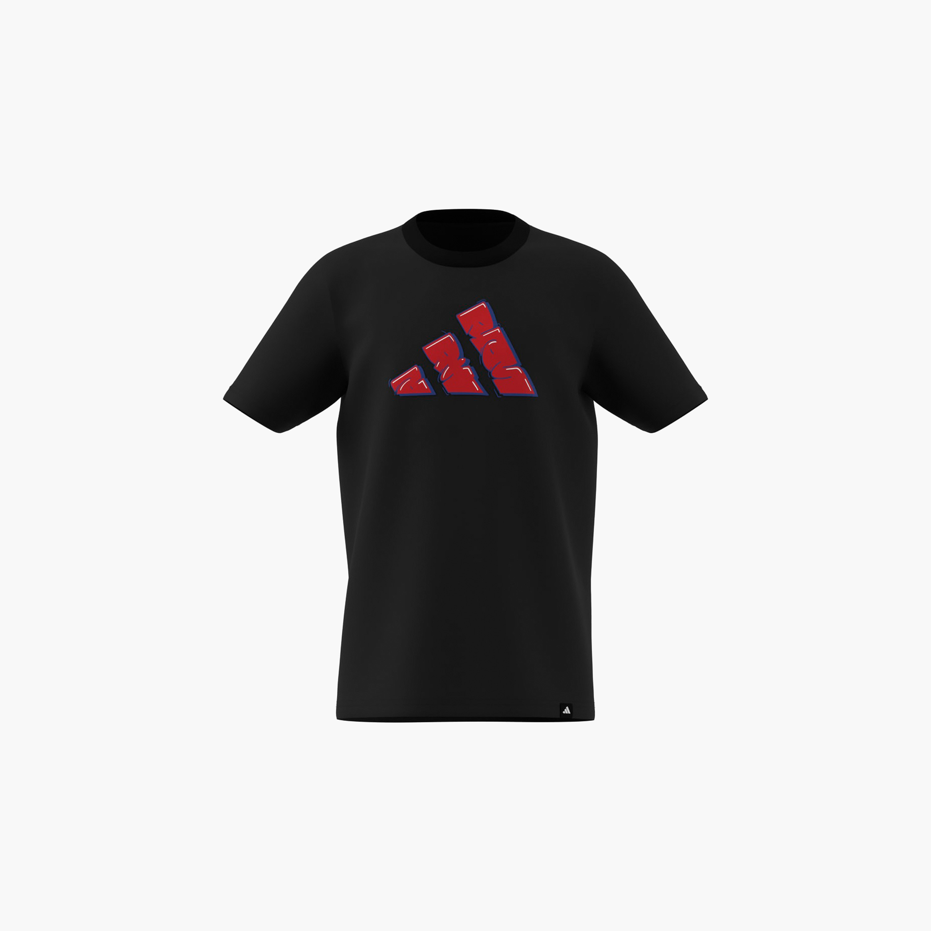 adidas Boys Crew Neck T-shirt with Logo Print - Cotton - Short Sleeves-sports-boys-clothing-tops-image-8