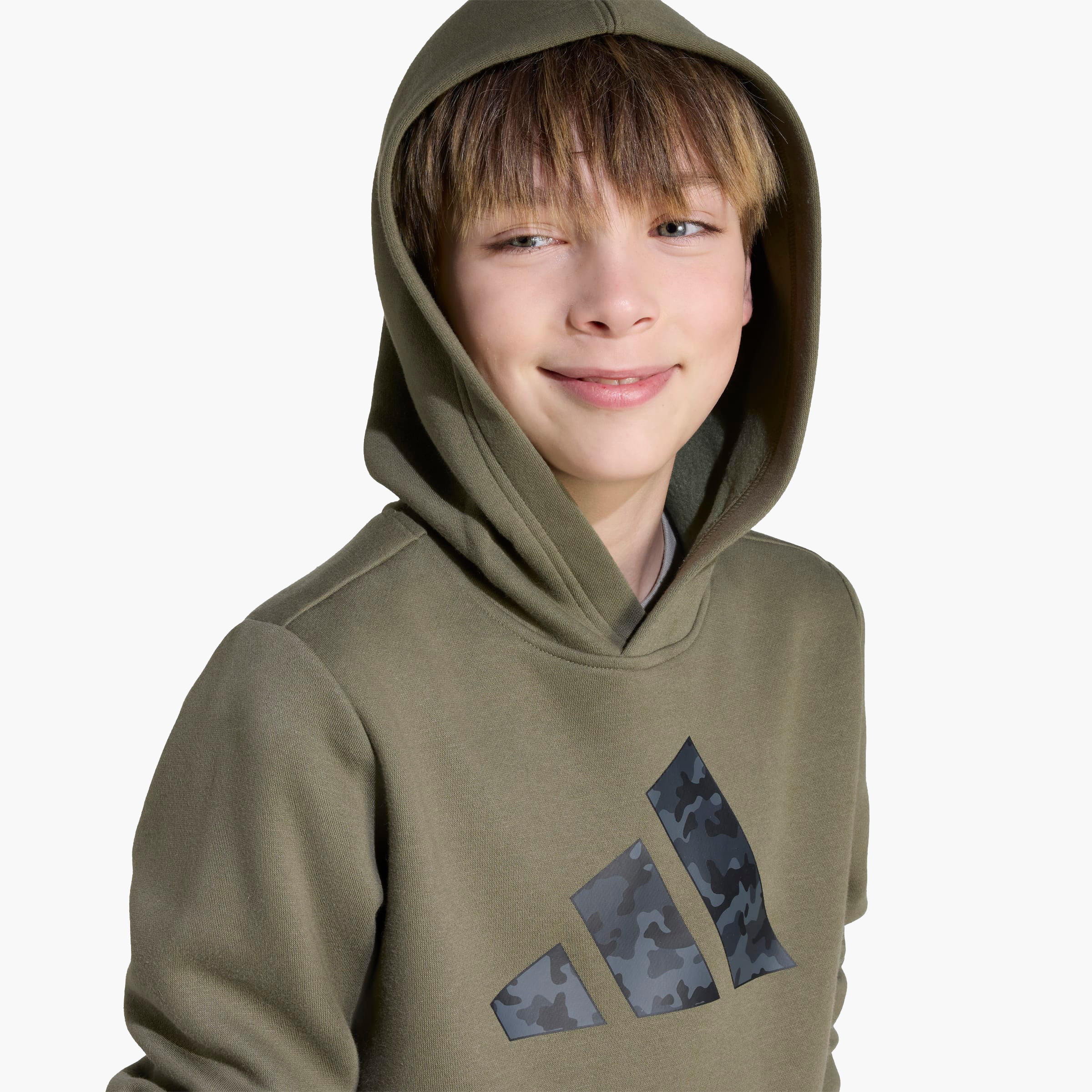 adidas Boys Hooded Neck Sweatshirt with Kangaroo Pocket - Long Sleeves-sports-boys-clothing-tops-image-4