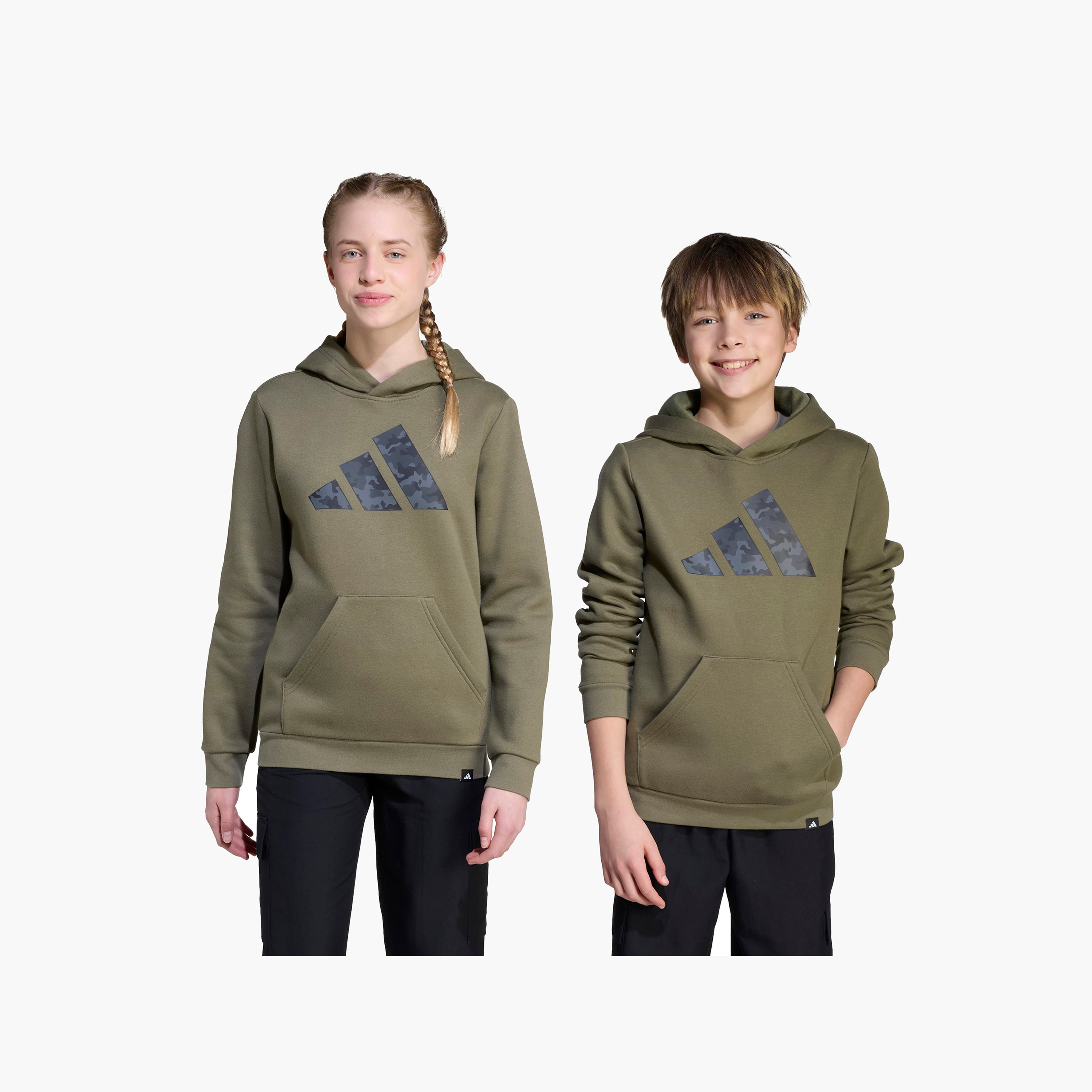 adidas Boys Hooded Neck Sweatshirt with Kangaroo Pocket - Long Sleeves-sports-boys-clothing-tops-image-7