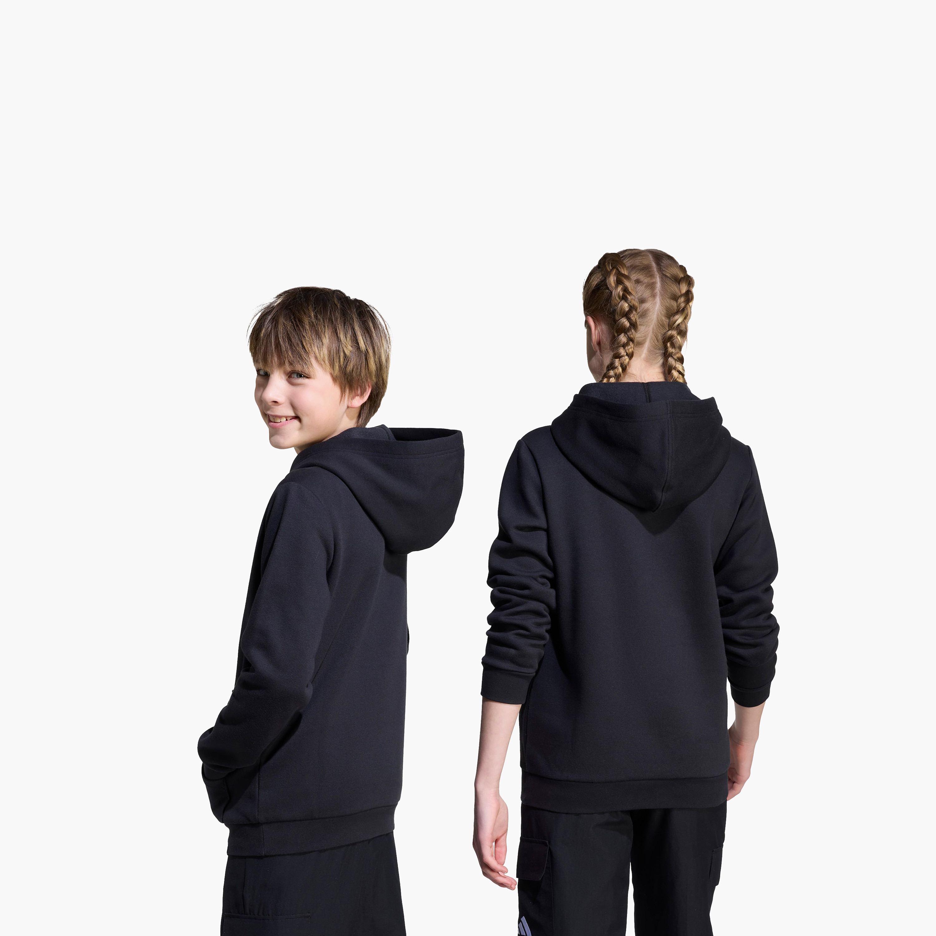 adidas Boys Hooded Neck Sweatshirt with Kangaroo Pocket - Long Sleeves-boys-clothing-sweatshirts-image-6