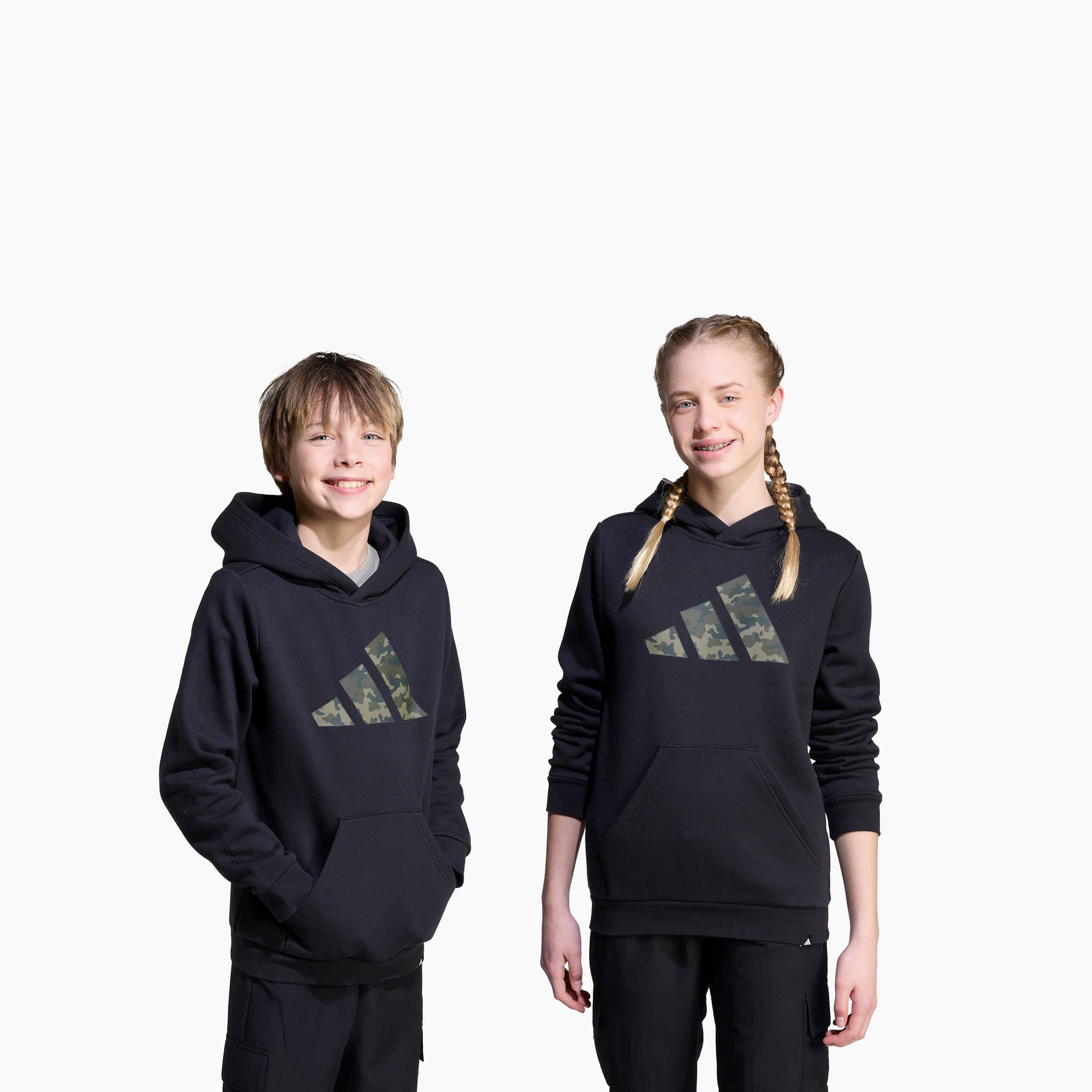 adidas Boys Hooded Neck Sweatshirt with Kangaroo Pocket - Long Sleeves-boys-clothing-sweatshirts-image-7
