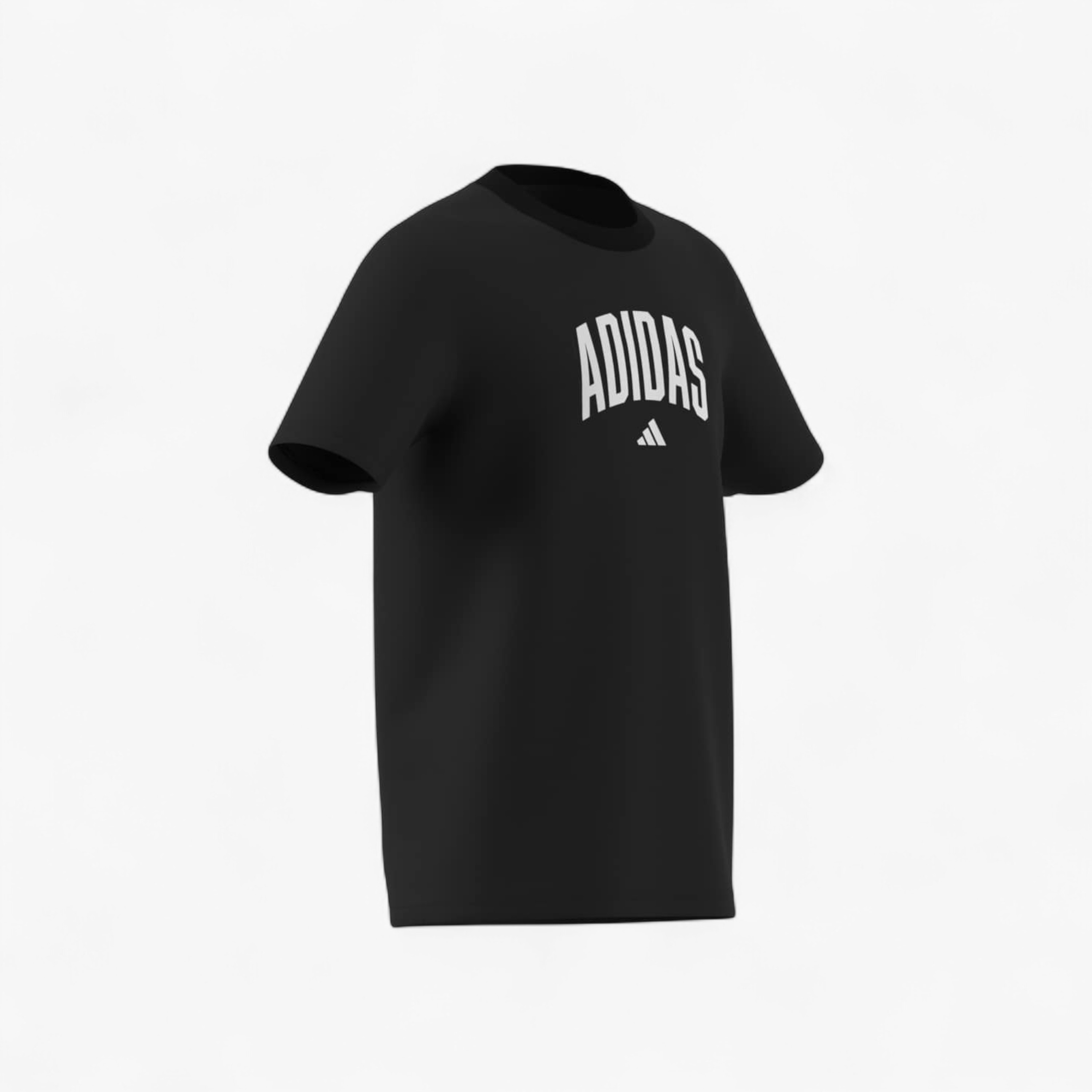 adidas Boys Crew Neck T-shirt with Logo Print - Cotton - Short Sleeves-sports-boys-clothing-tops-image-10