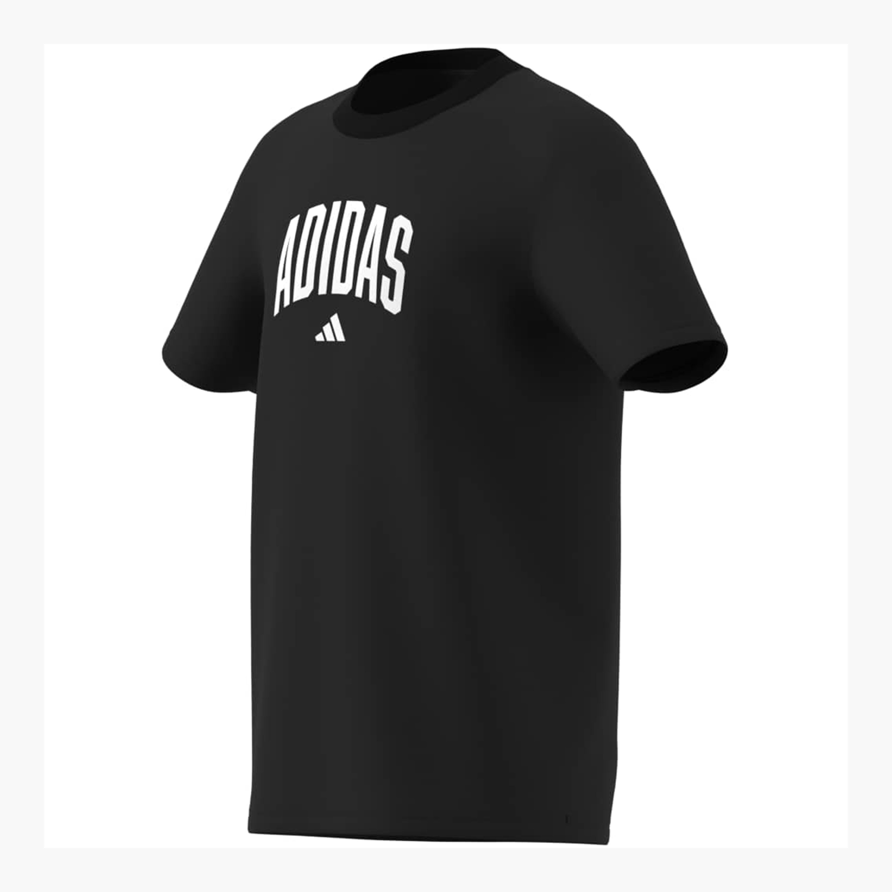 adidas Boys Crew Neck T-shirt with Logo Print - Cotton - Short Sleeves-sports-boys-clothing-tops-image-16