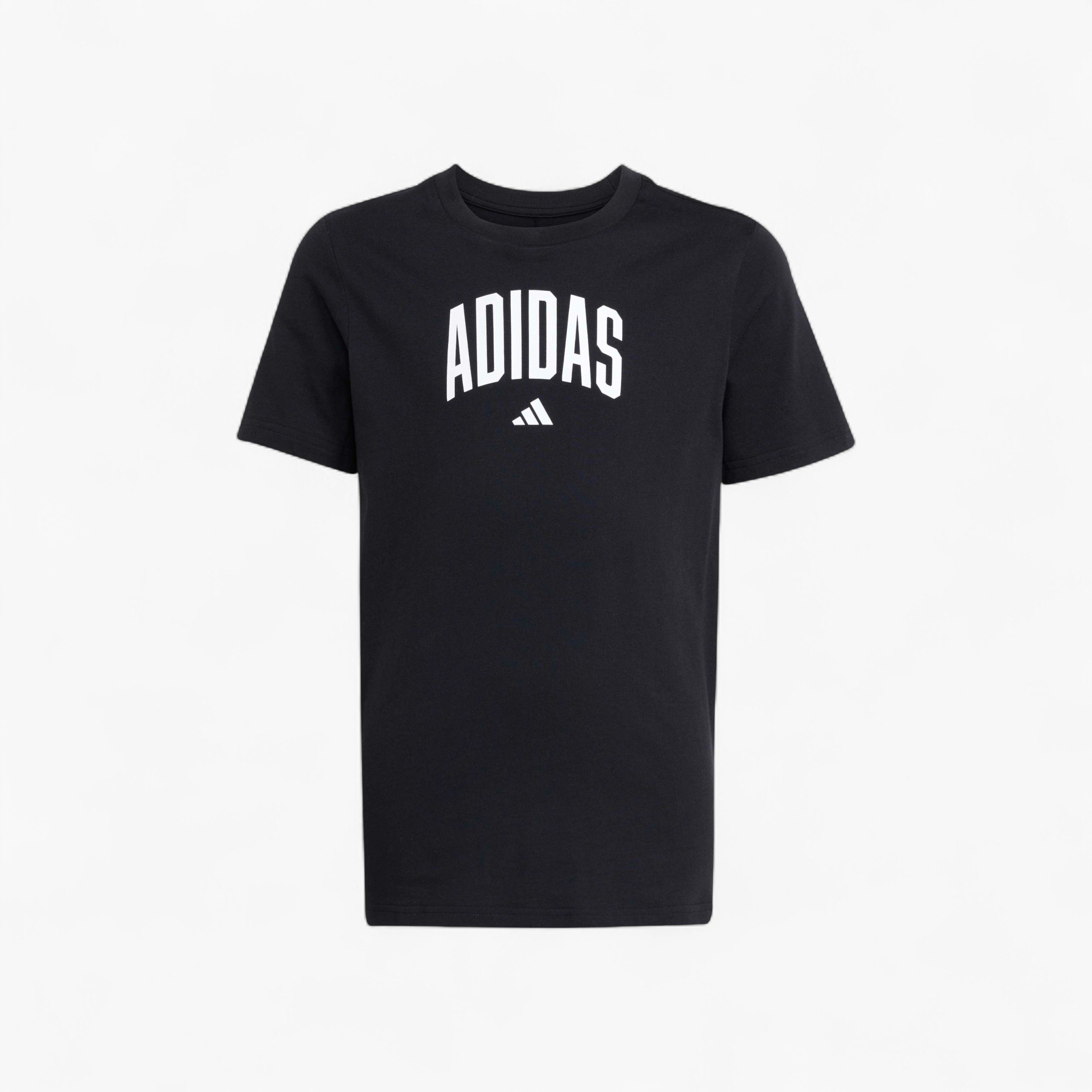 adidas Boys Crew Neck T-shirt with Logo Print - Cotton - Short Sleeves-sports-boys-clothing-tops-image-9
