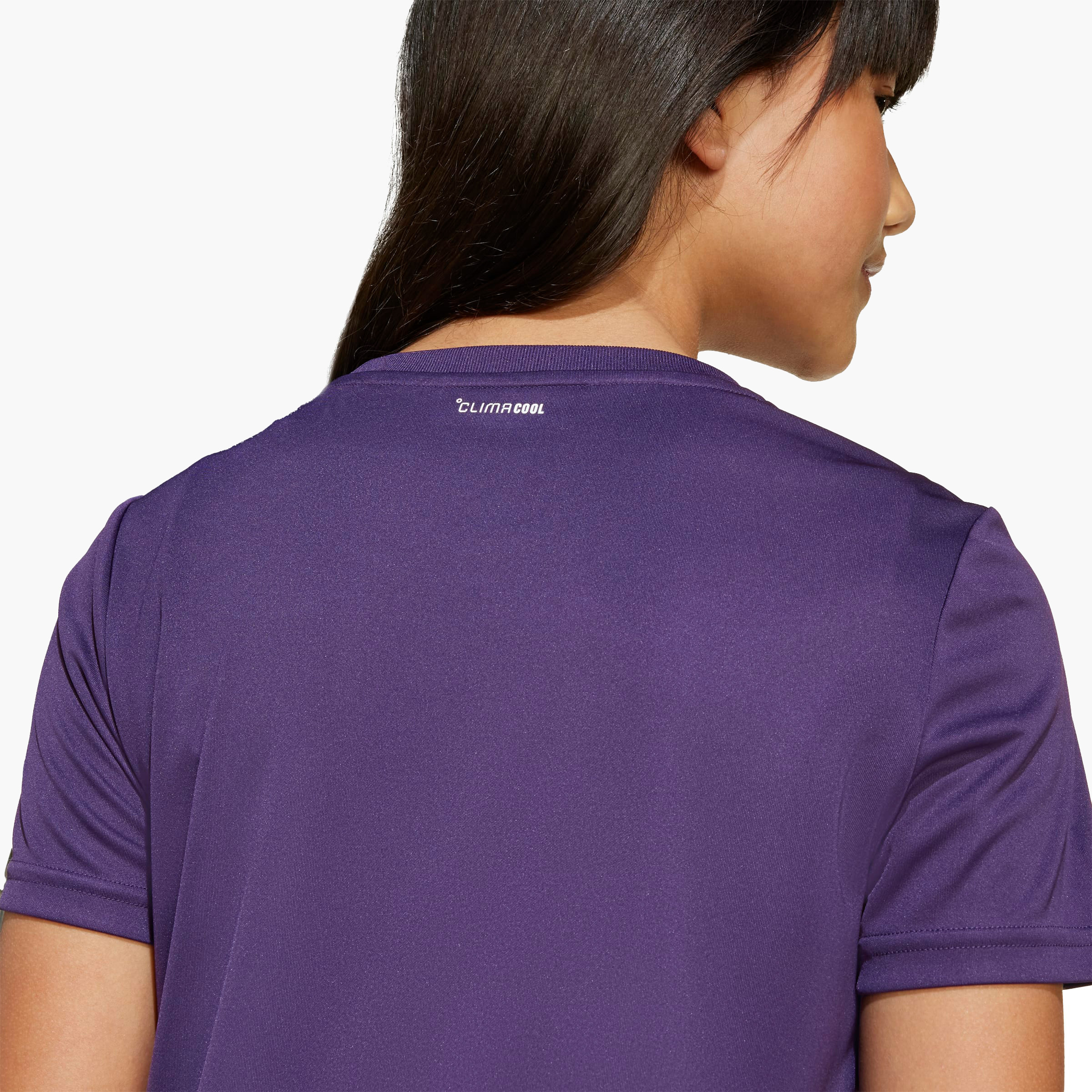 adidas Girls Crew Neck T-shirt with Logo Print - Short Sleeves-sports-girls-clothing-tops-image-5