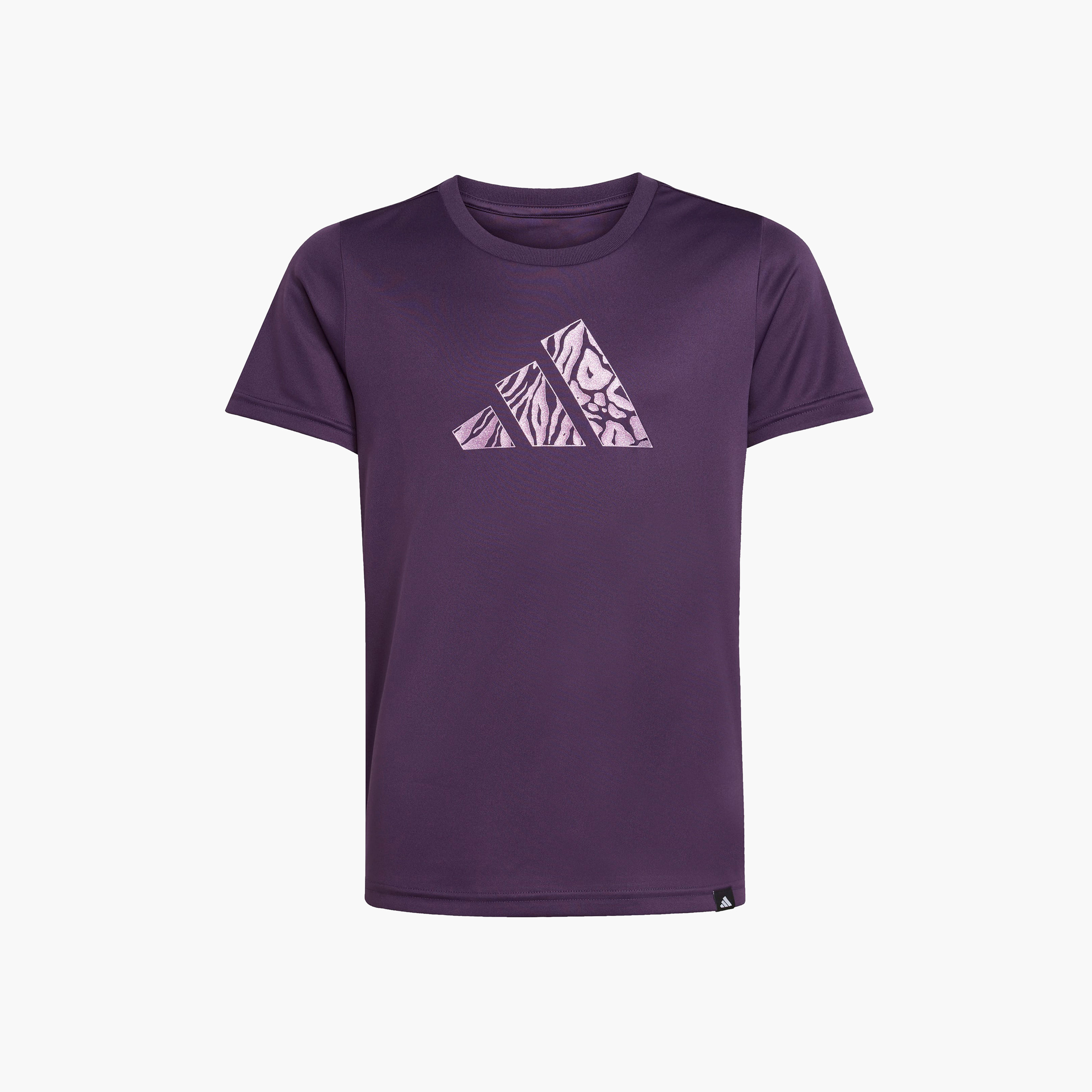 adidas Girls Crew Neck T-shirt with Logo Print - Short Sleeves-sports-girls-clothing-tops-image-6