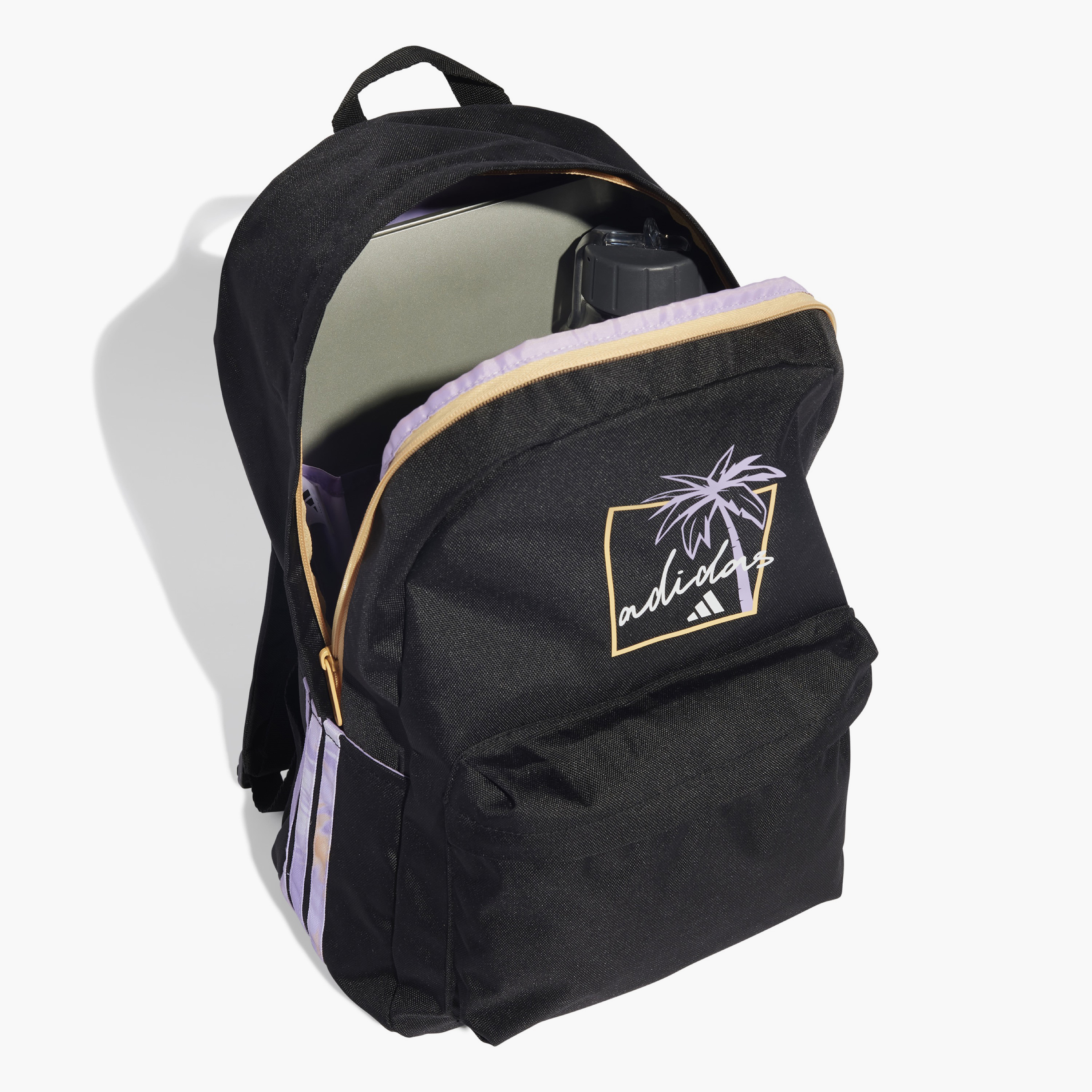 شنطة ظهر مدرسية بأحزمة كتف قابلة للتعديل وسحاب إغلاق وطبعات من أديداس- 15x31x44 سم-school-bagsandbackpacks-backpacks-image-4