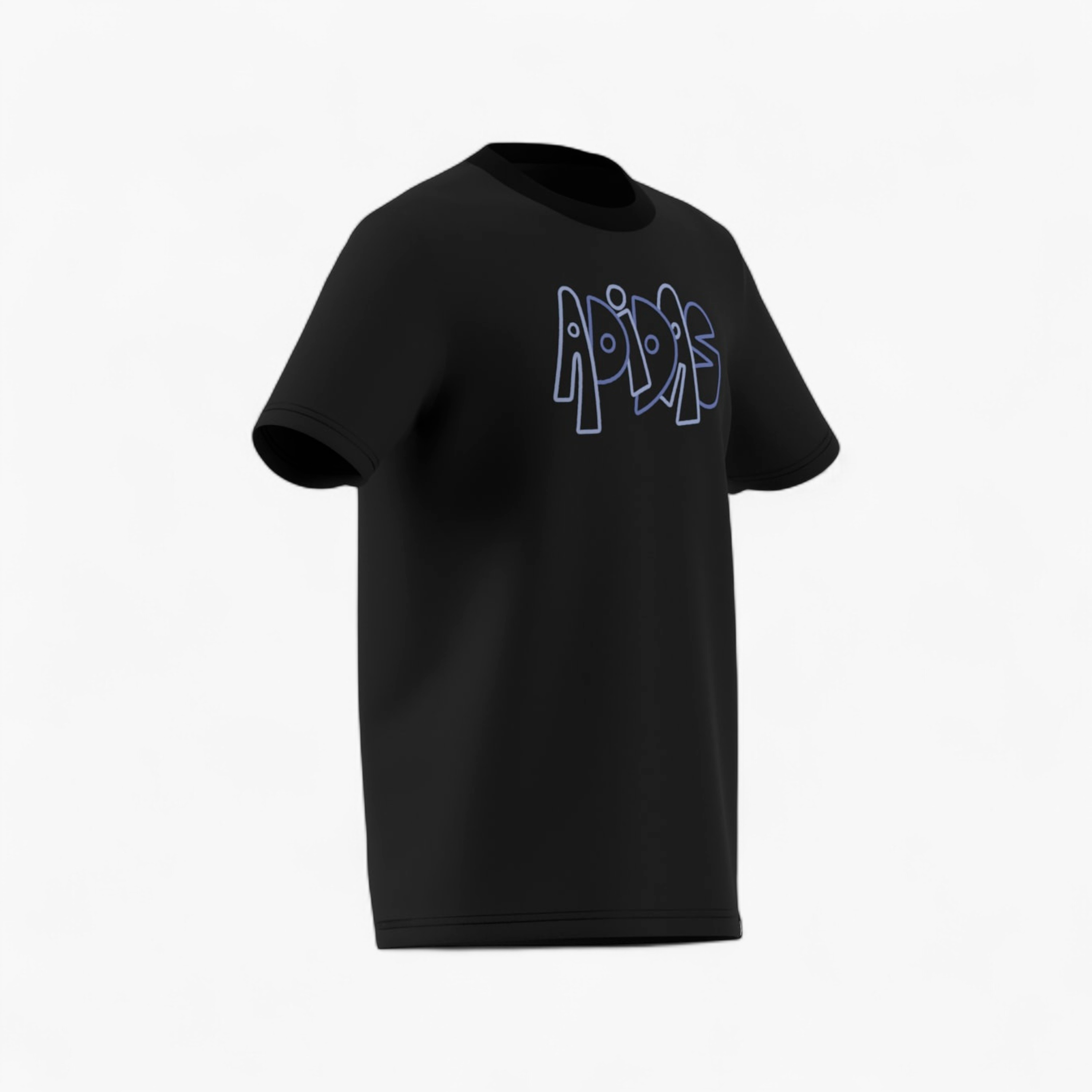 adidas Boys Crew Neck T-shirt with Logo Print - Cotton - Short Sleeves-sports-boys-clothing-tops-image-10