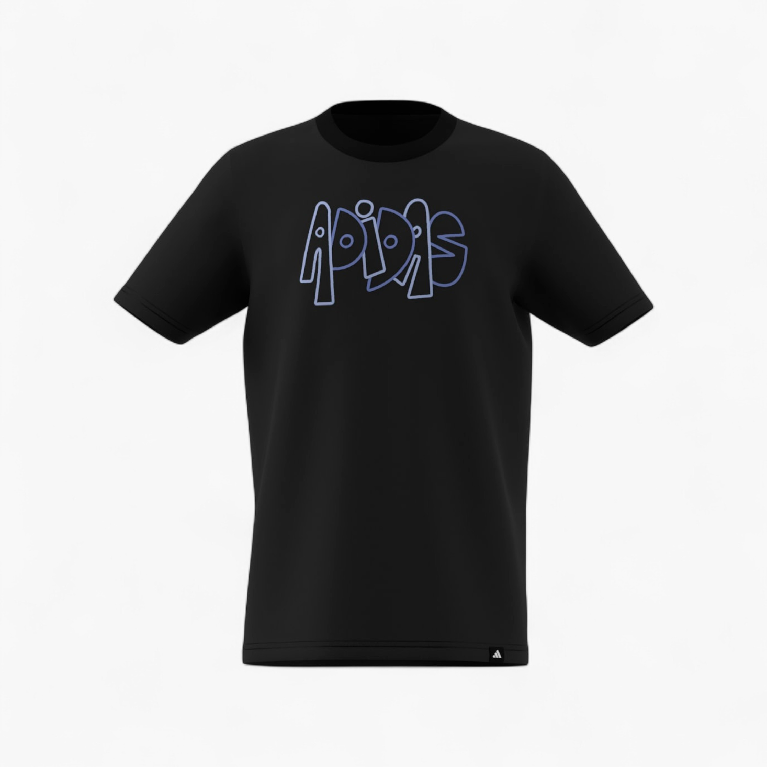 adidas Boys Crew Neck T-shirt with Logo Print - Cotton - Short Sleeves-sports-boys-clothing-tops-image-8