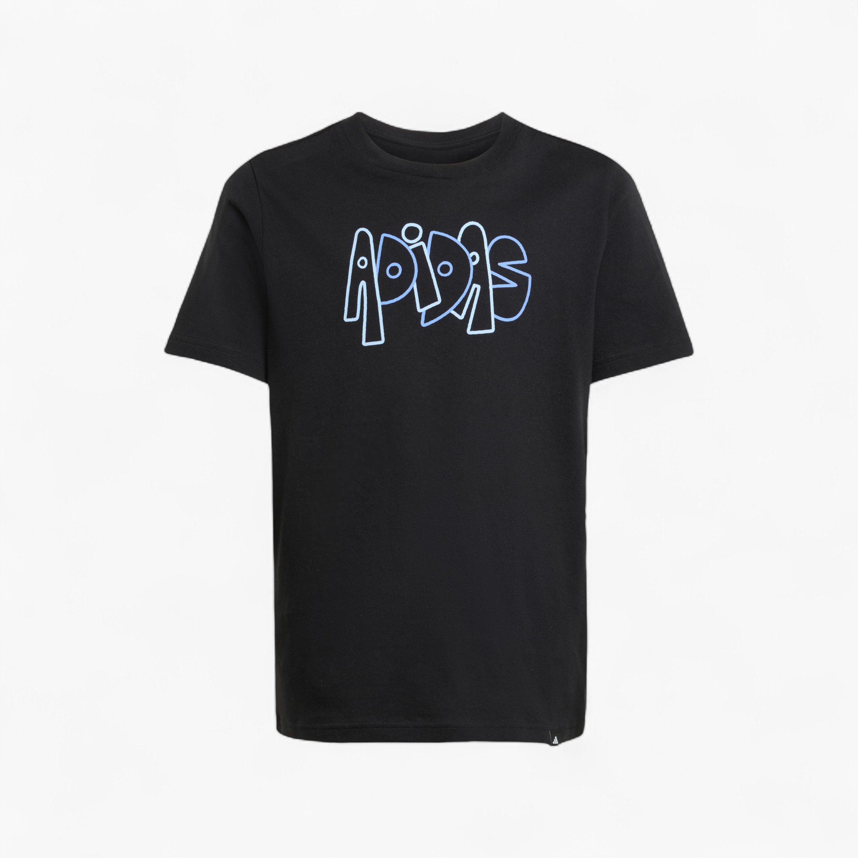adidas Boys Crew Neck T-shirt with Logo Print - Cotton - Short Sleeves-sports-boys-clothing-tops-image-9
