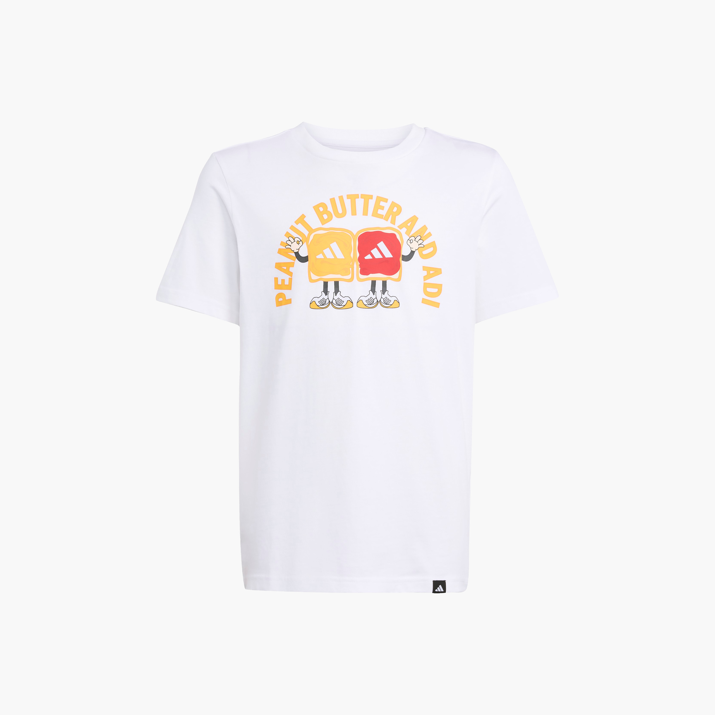 adidas Boys Crew Neck T-shirt with Graphic Print - Cotton - Short Sleeves-sports-boys-clothing-tops-image-6