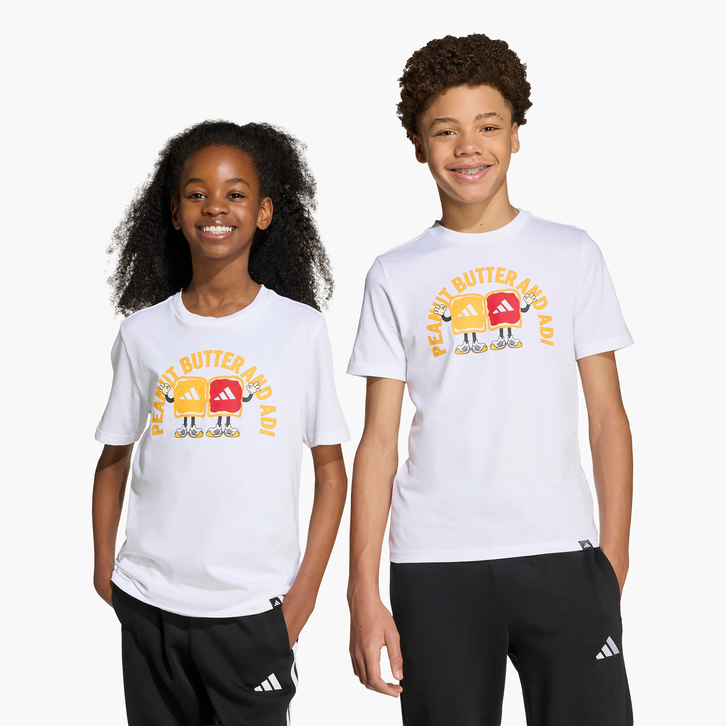 adidas Boys Crew Neck T-shirt with Graphic Print - Cotton - Short Sleeves-sports-boys-clothing-tops-image-8
