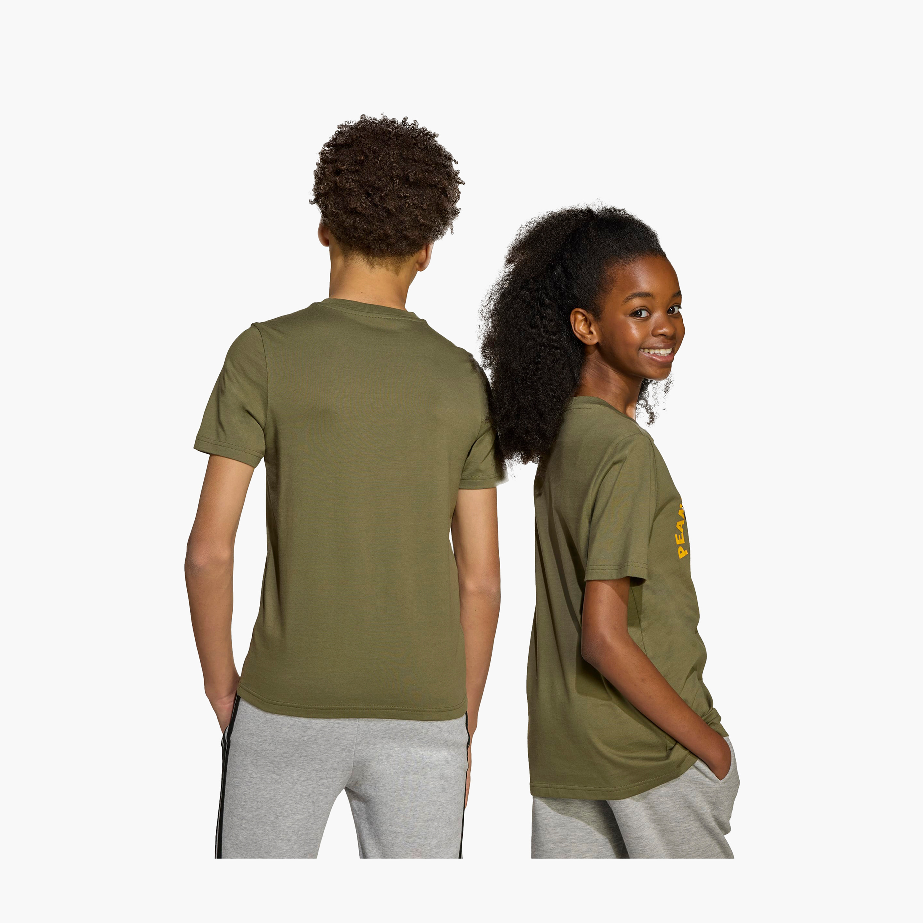 adidas Boys Crew Neck T-shirt with Graphic Print - Cotton - Short Sleeves-sports-boys-clothing-tops-image-6