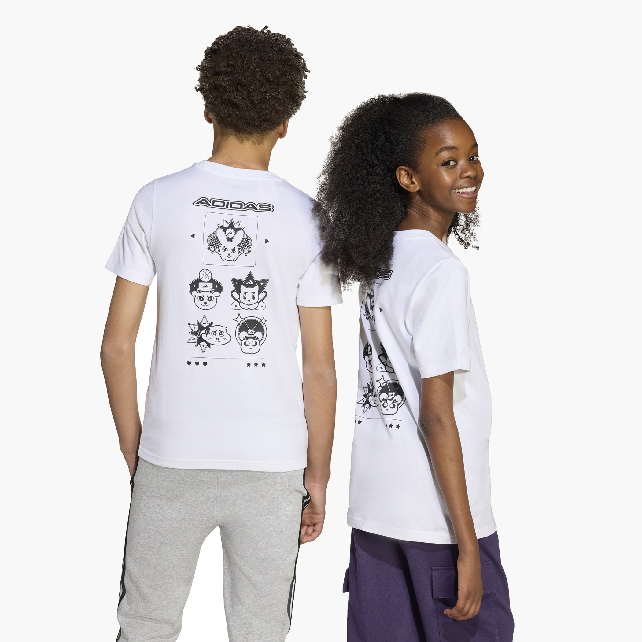 adidas Logo Print Crew Neck T-shirt-boys-clothing-sportswear-tops-image-6