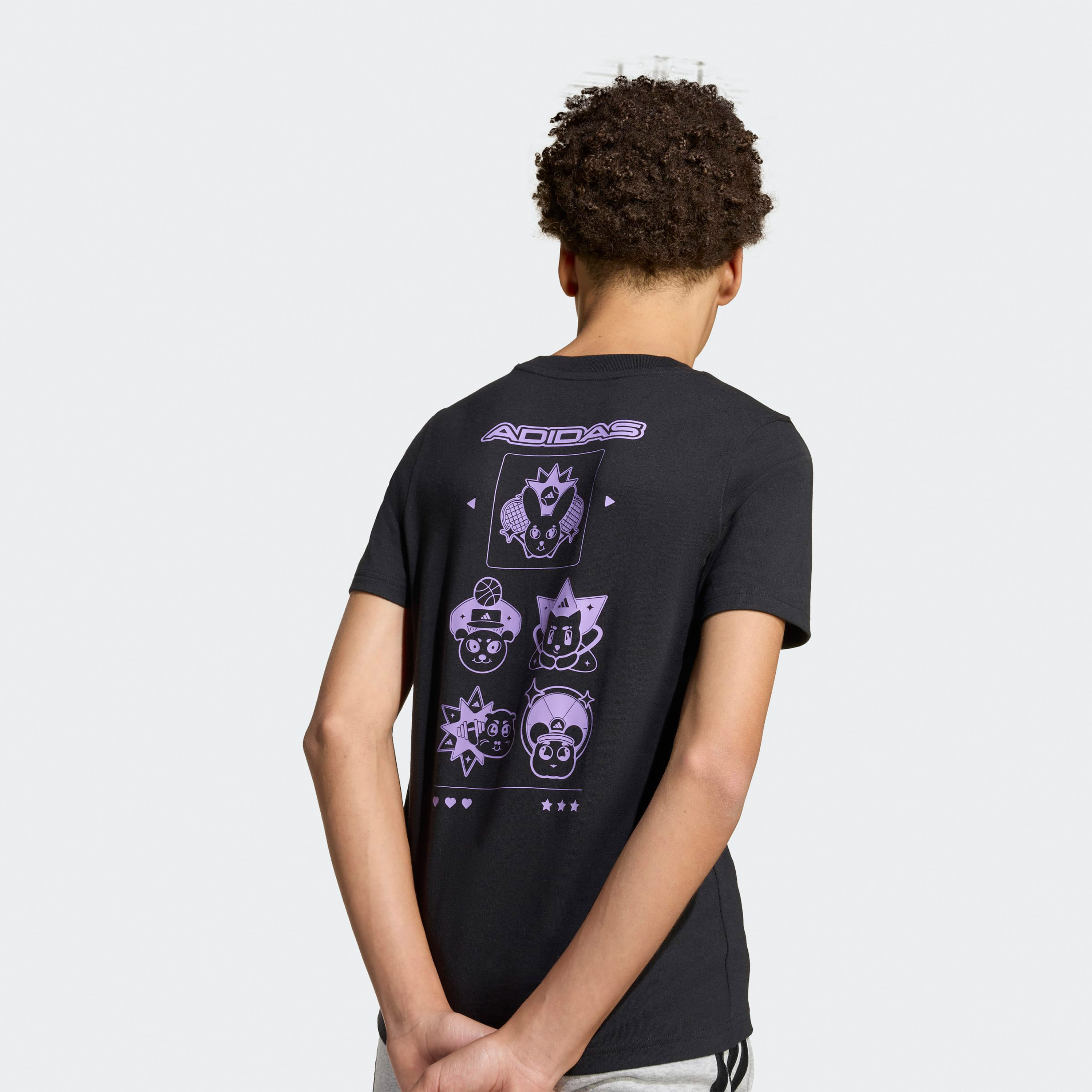 adidas Logo Print Crew Neck T-shirt-boys-clothing-sportswear-tops-image-5