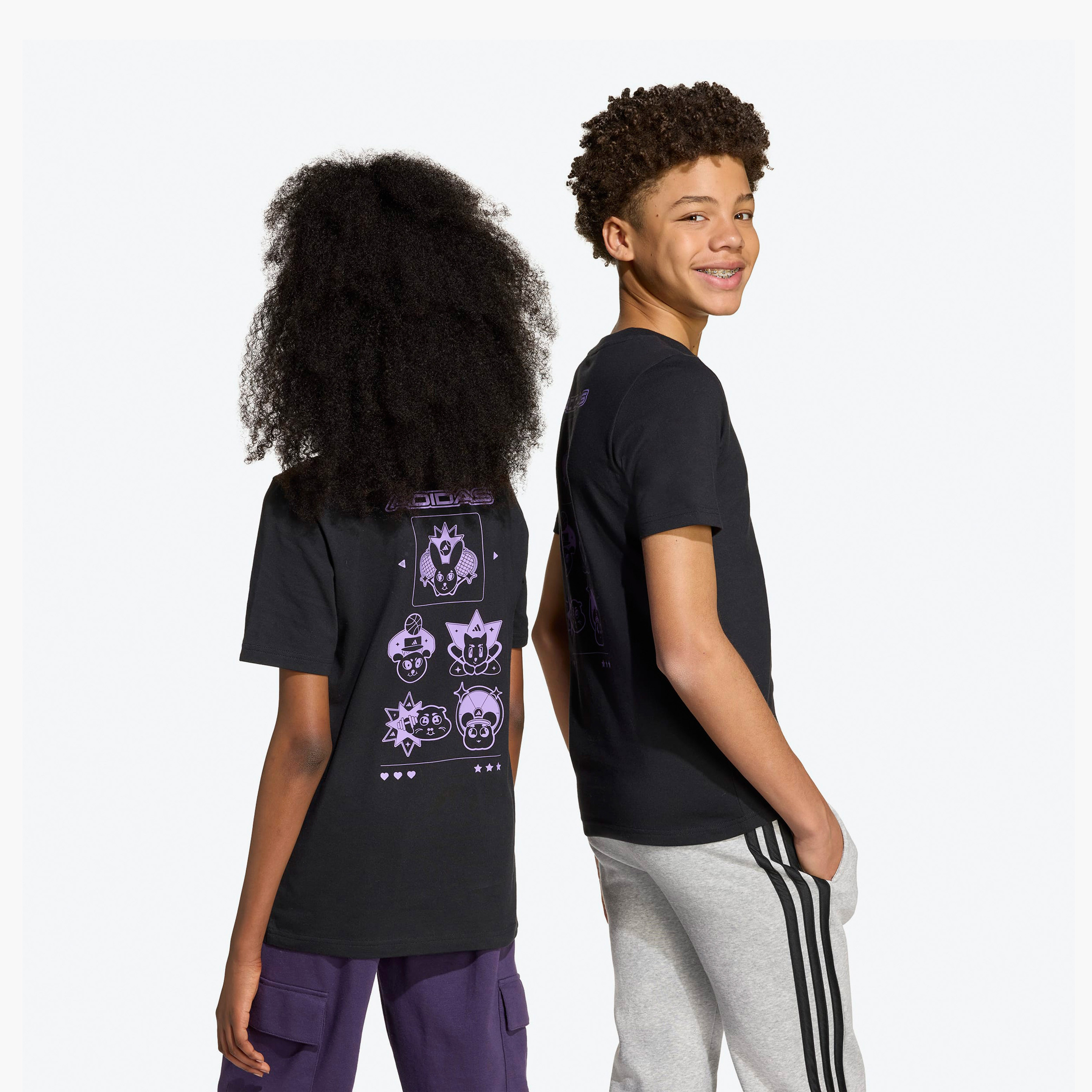 adidas Logo Print Crew Neck T-shirt-boys-clothing-sportswear-tops-image-6