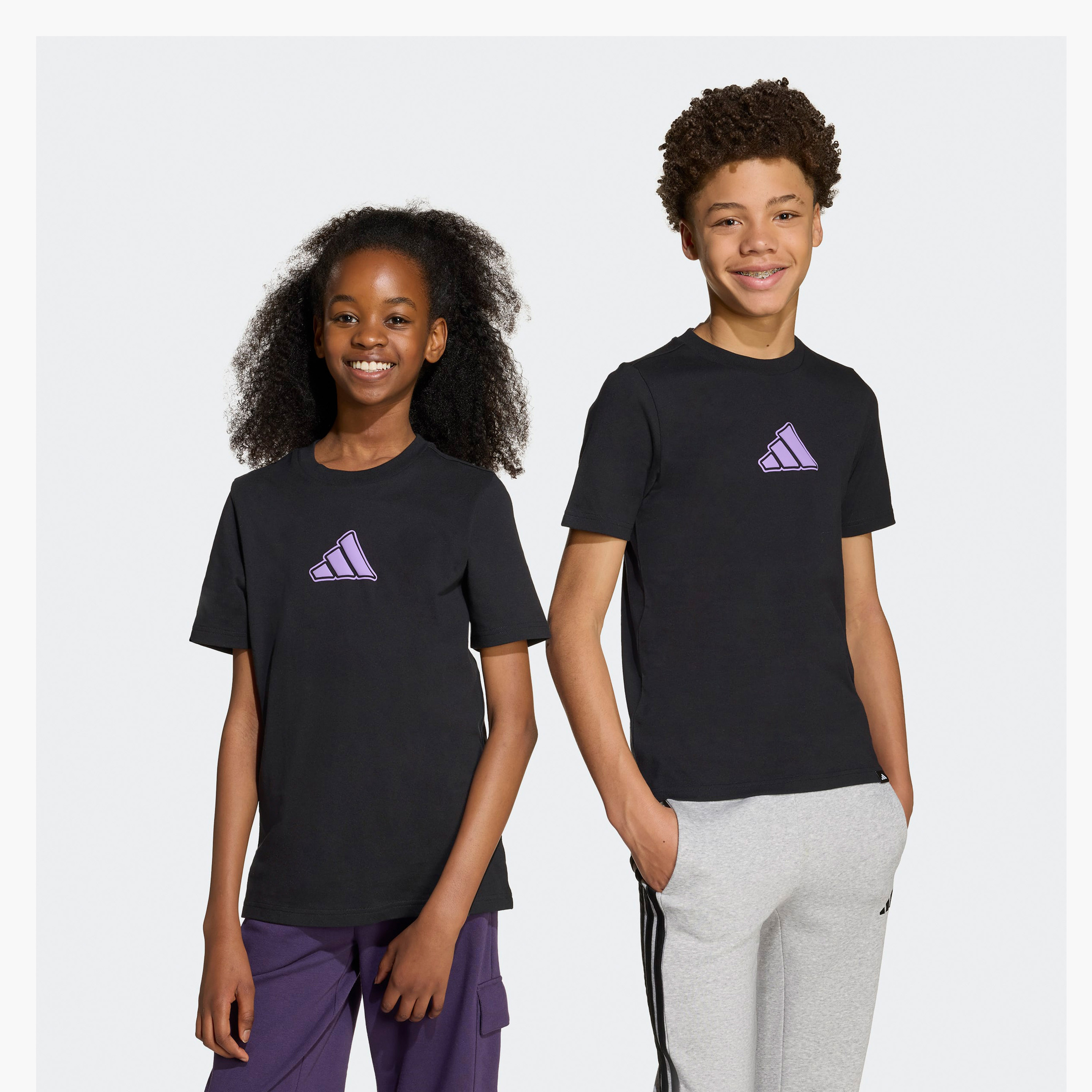 adidas Logo Print Crew Neck T-shirt-boys-clothing-sportswear-tops-image-7