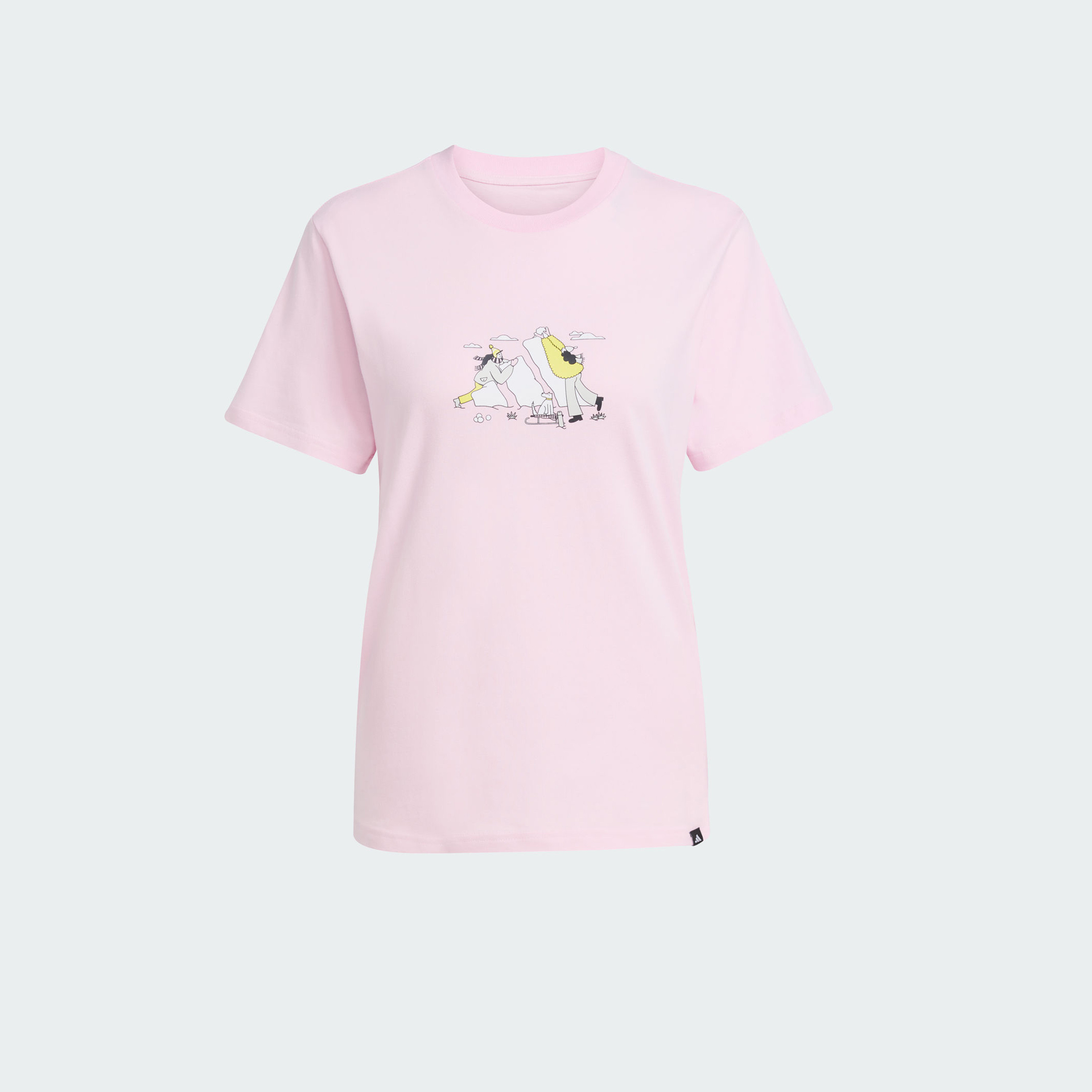 adidas Women's Doodle Graphic T-Shirt JV6082 | OE-women-clothing-tshirts-image-6
