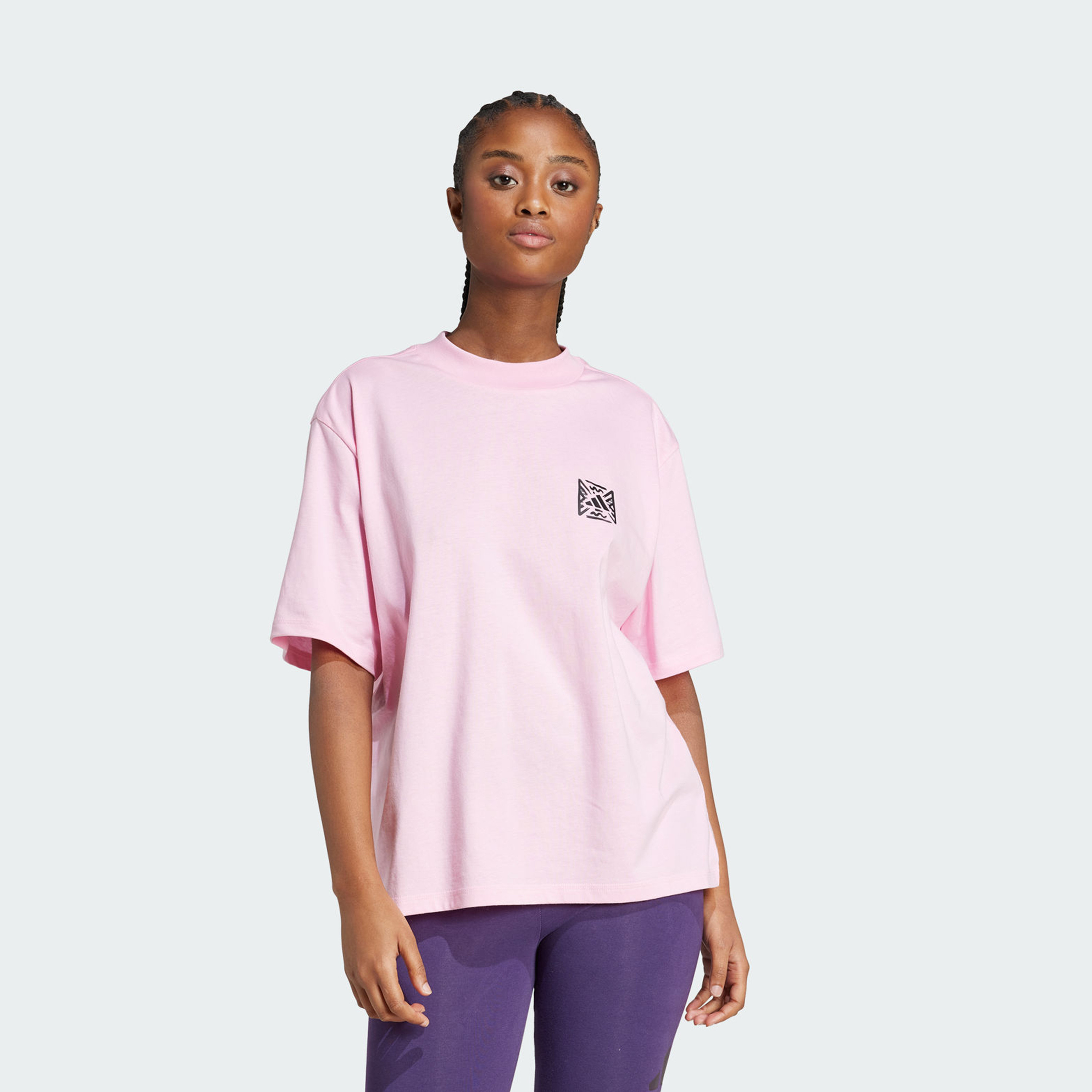 adidas Women's Animal Loose Graphic T-Shirt JV8532 | OE-sports-women-clothing-tshirtsandvests-image-1