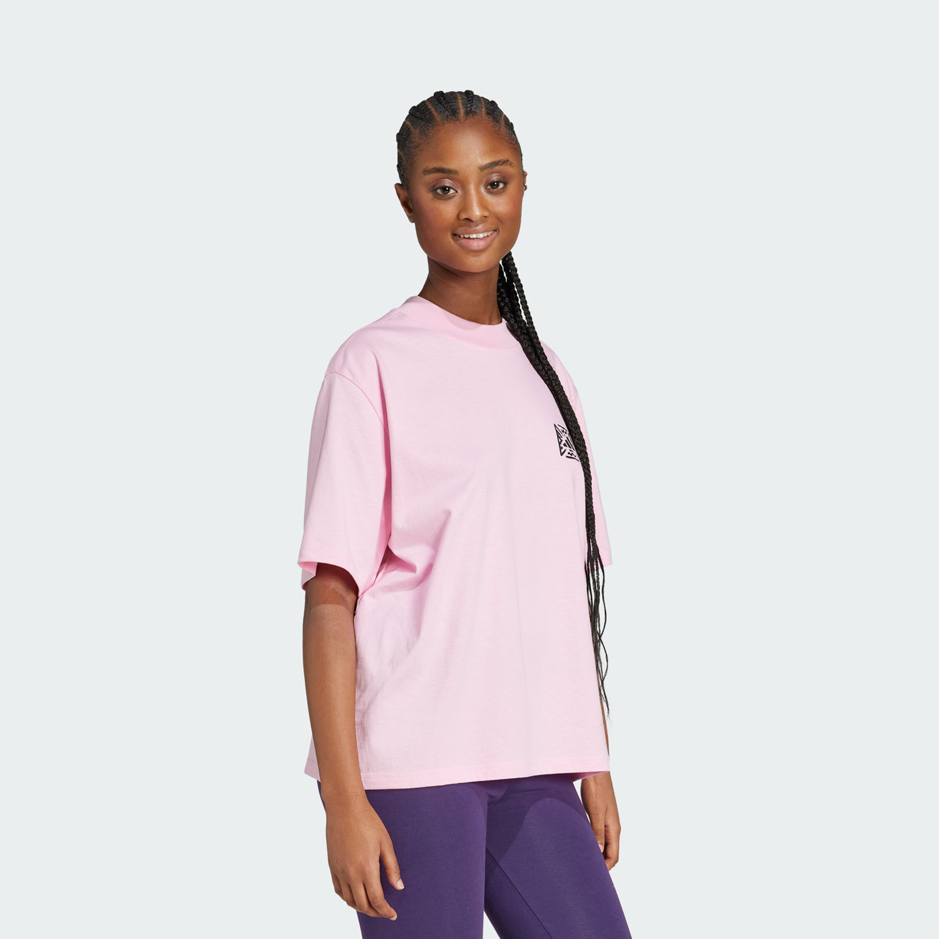 adidas Women's Animal Loose Graphic T-Shirt JV8532 | OE-sports-women-clothing-tshirtsandvests-image-2