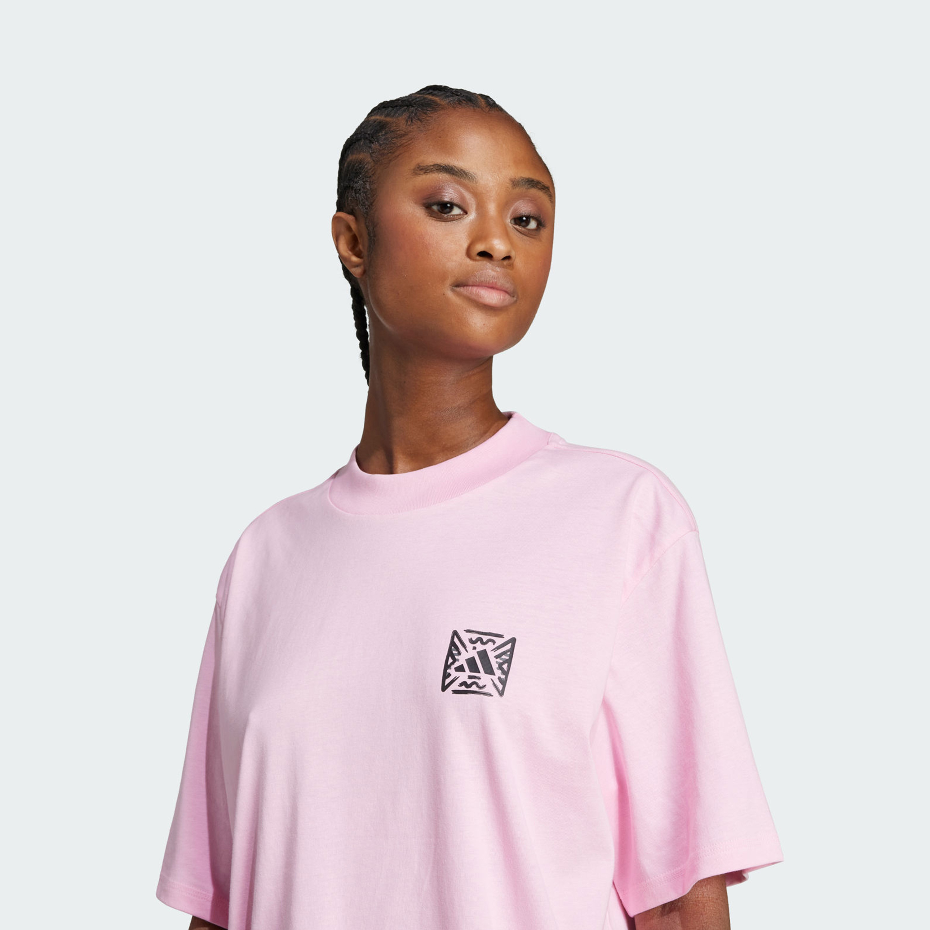adidas Women's Animal Loose Graphic T-Shirt JV8532 | OE-sports-women-clothing-tshirtsandvests-image-4