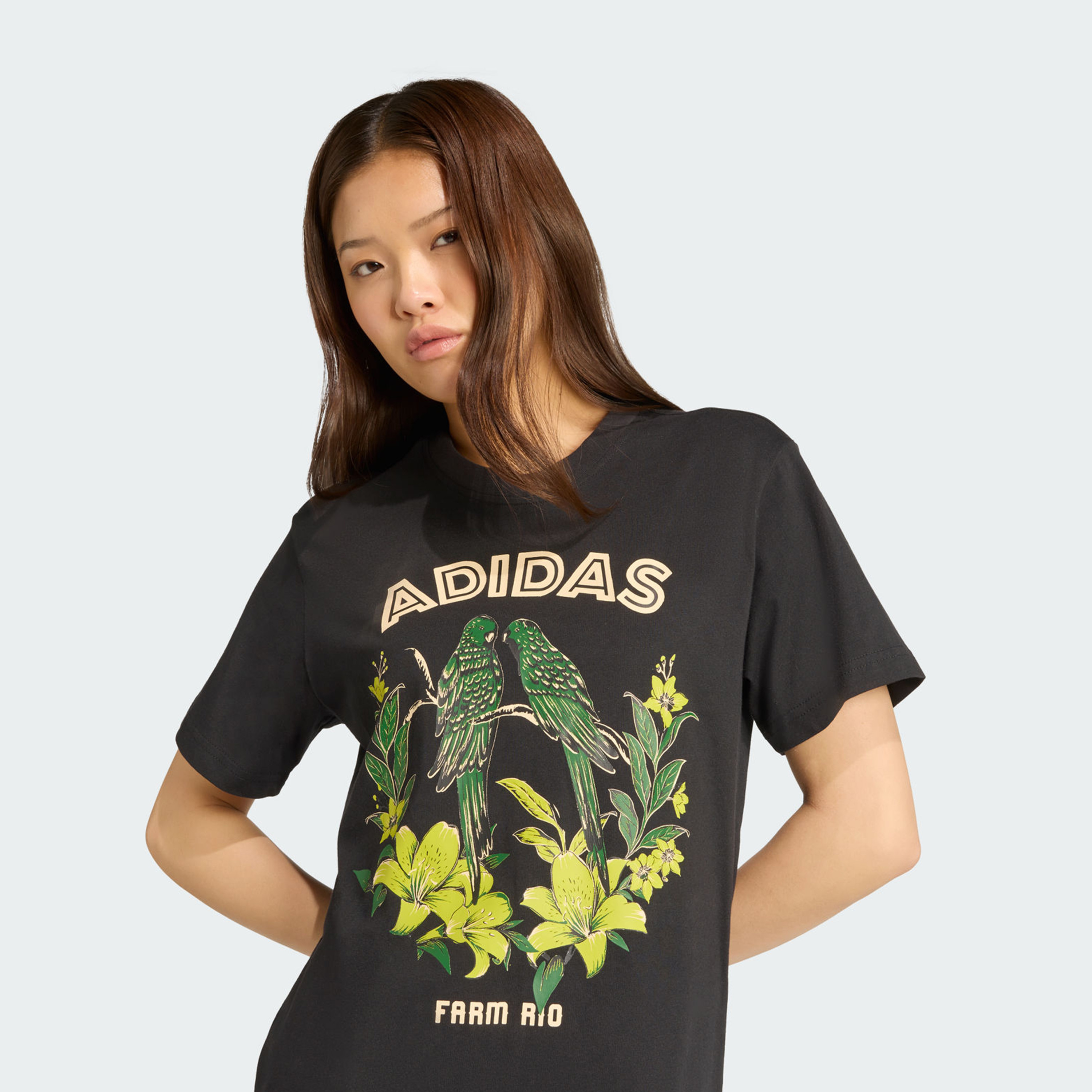 أديداس - تيشيرت اكس فارم جرافيكي للنساء | OE-women-clothing-tshirts-image-3