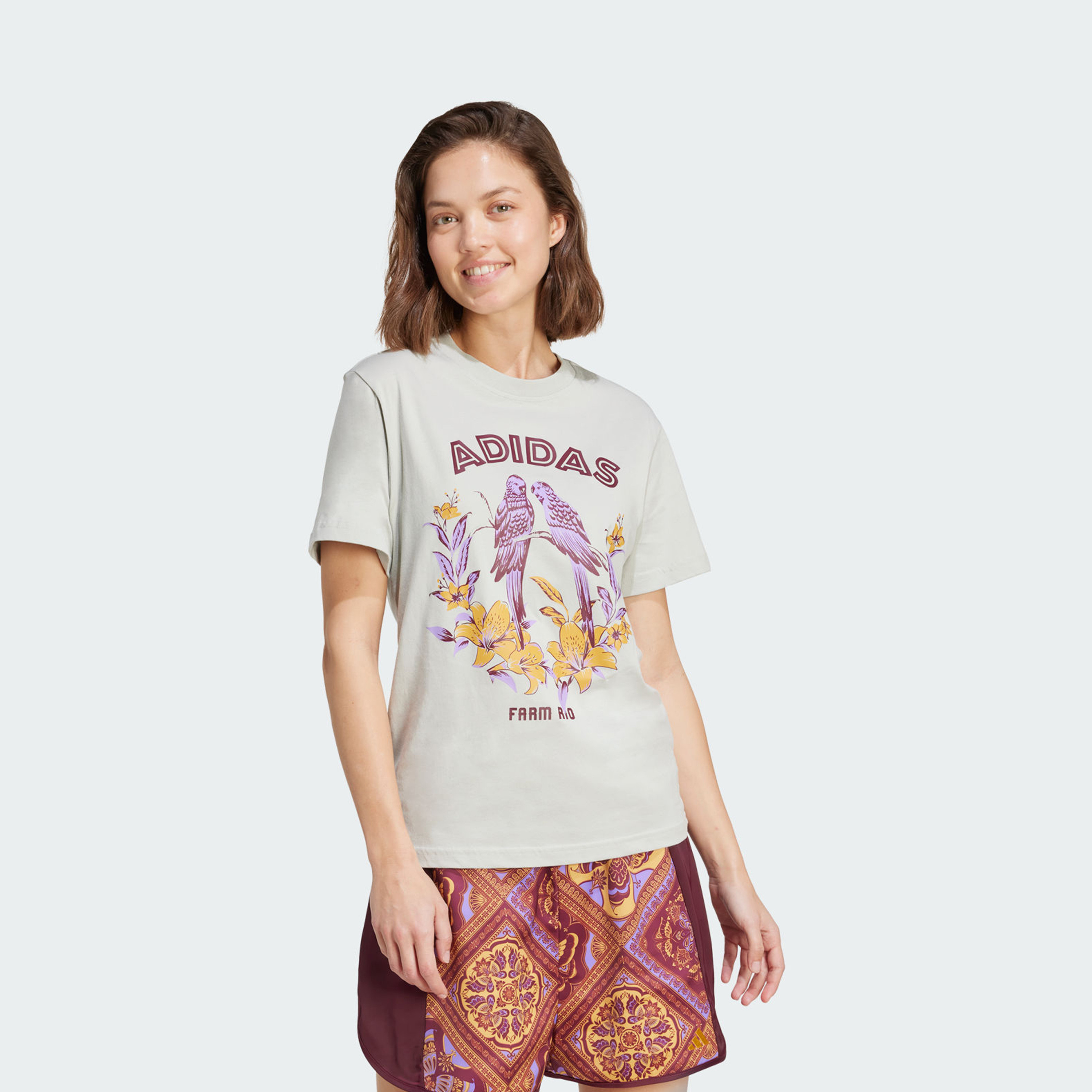 adidas Women's adidas X FARM Graphic T-Shirt | OE-sports-women-clothing-tshirtsandvests-image-1