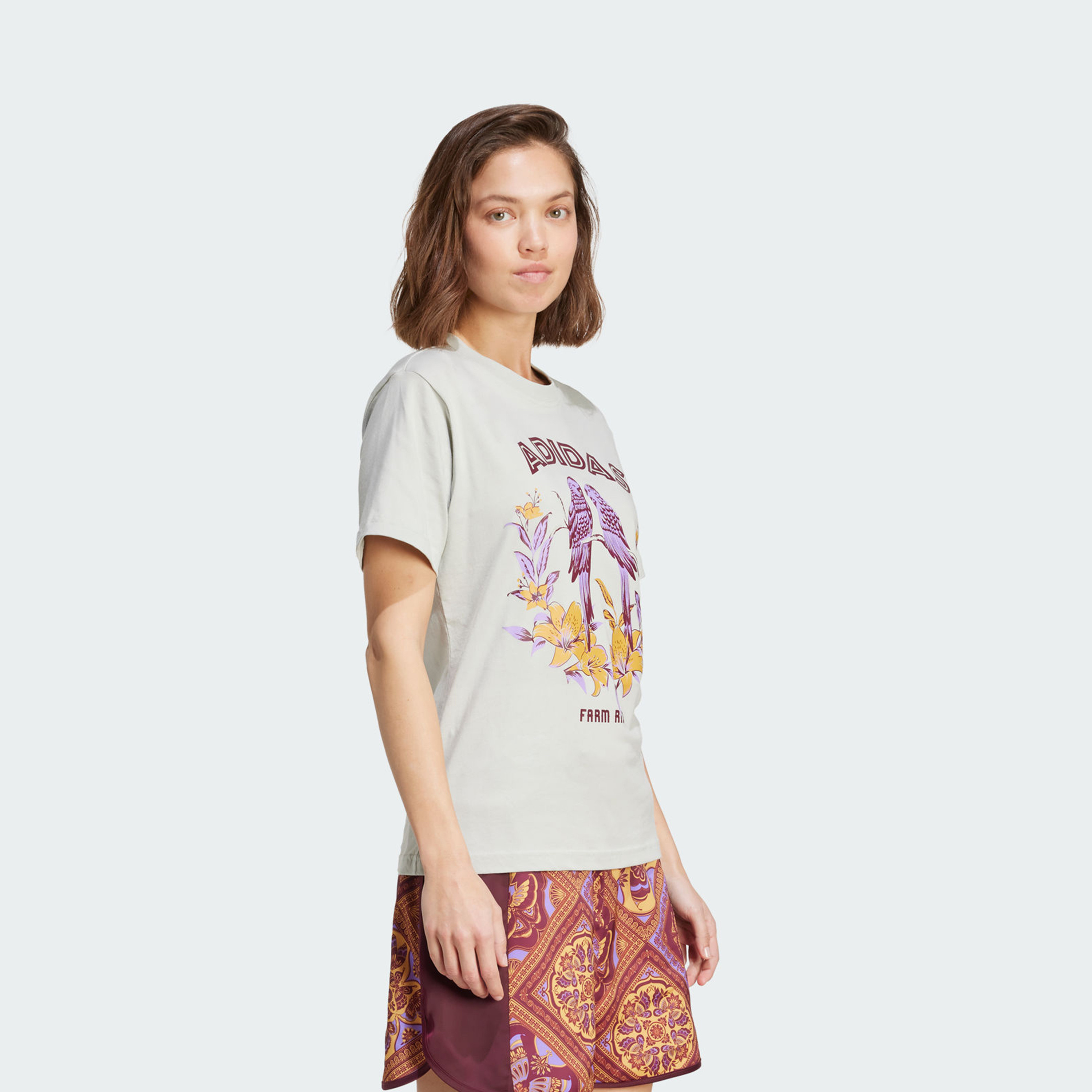 adidas Women's adidas X FARM Graphic T-Shirt | OE-sports-women-clothing-tshirtsandvests-image-2