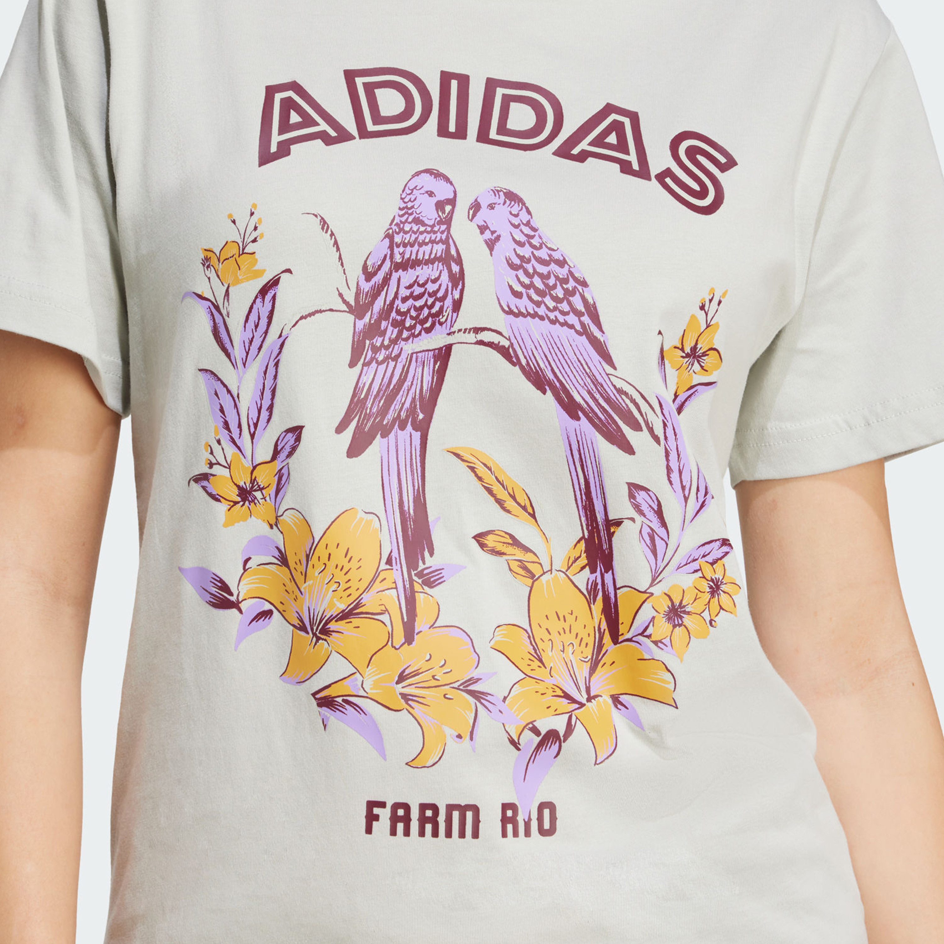adidas Women's adidas X FARM Graphic T-Shirt | OE-sports-women-clothing-tshirtsandvests-image-4