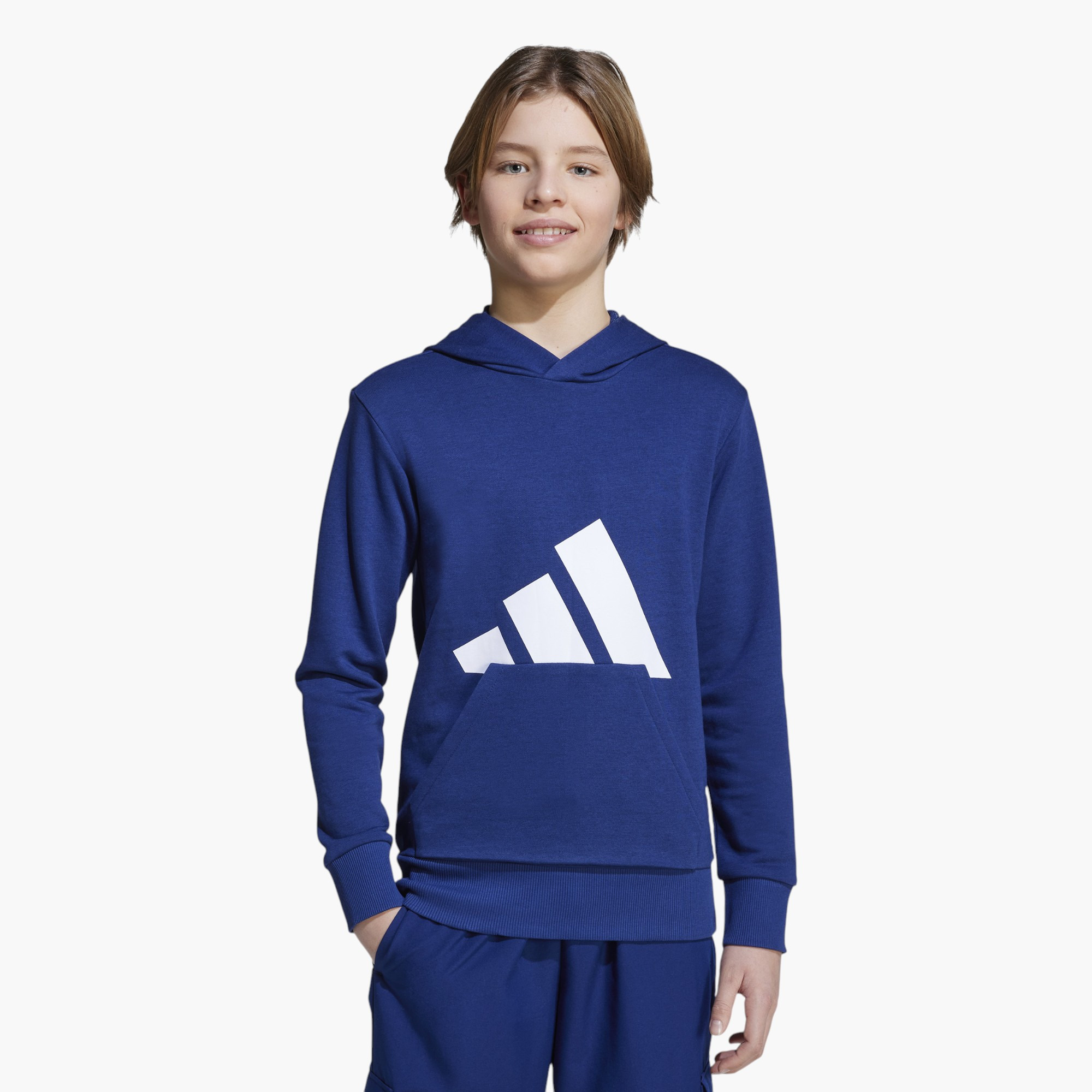 adidas Boys Hooded Sweatshirt with Logo Print - Long Sleeves-boys-clothing-sweatshirts-image-1