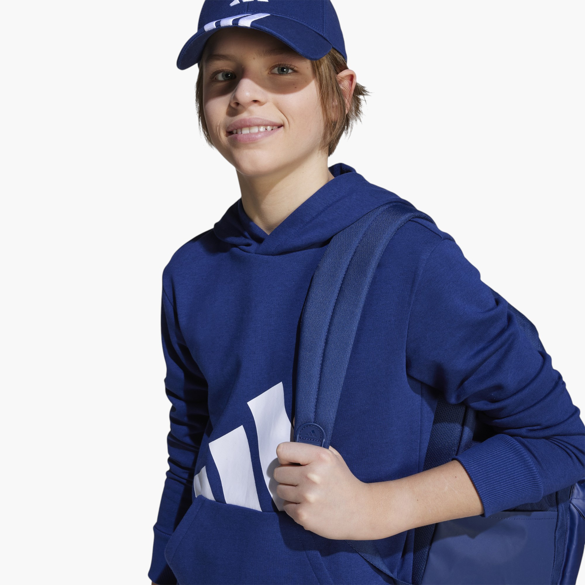 adidas Boys Hooded Sweatshirt with Logo Print - Long Sleeves-boys-clothing-sweatshirts-image-4