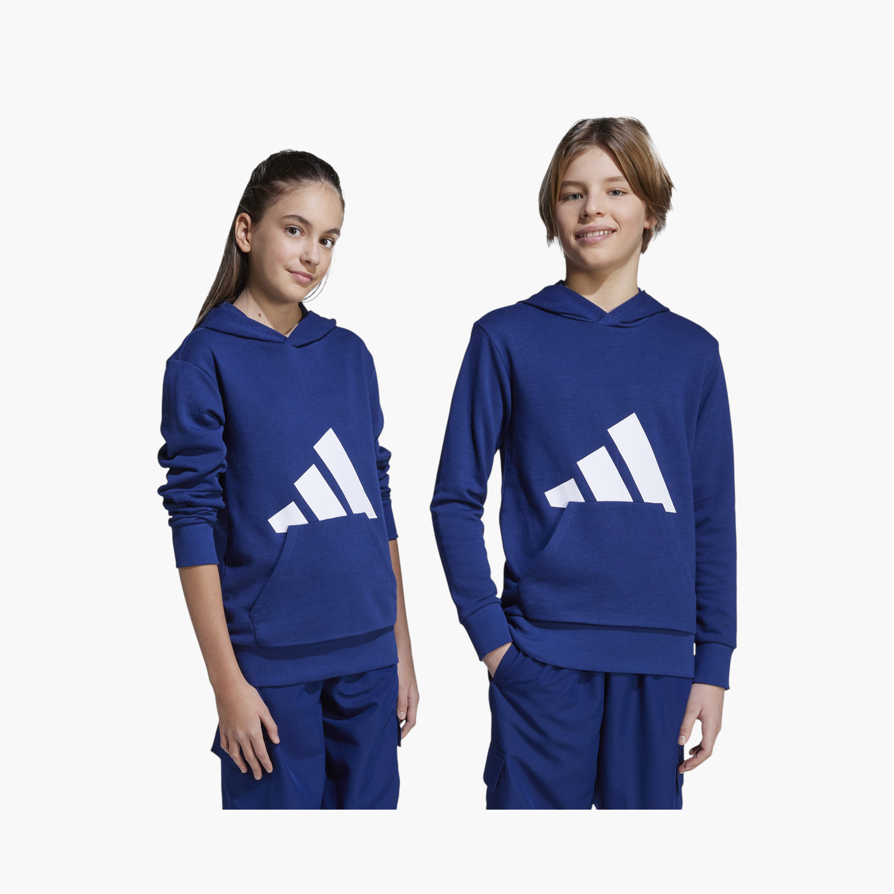 adidas Boys Hooded Sweatshirt with Logo Print - Long Sleeves-boys-clothing-sweatshirts-image-7