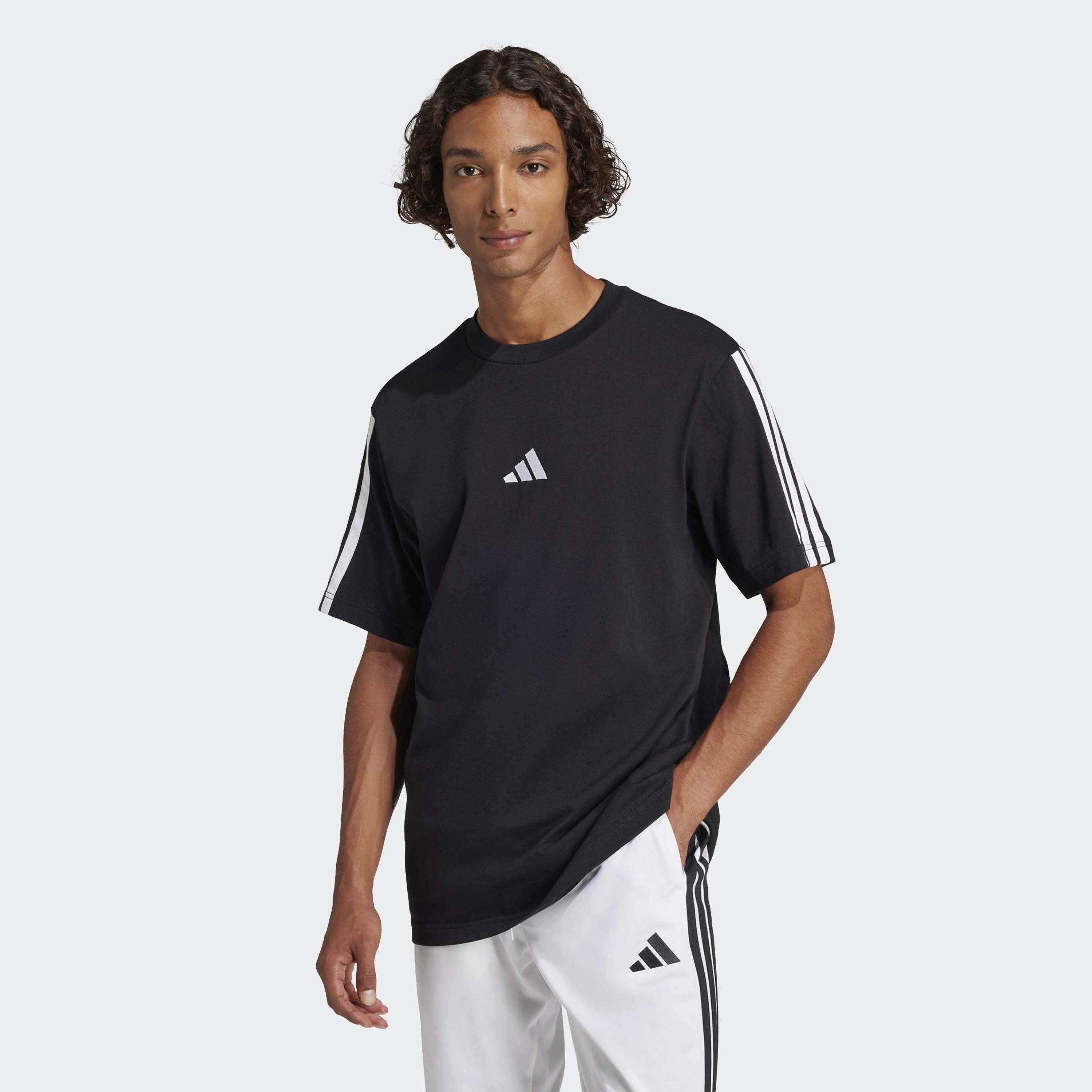 adidas Men Essentials 3-Stripes Single Jersey-men-clothing-sportswearandactivewear-tshirtsandpolos-image-1