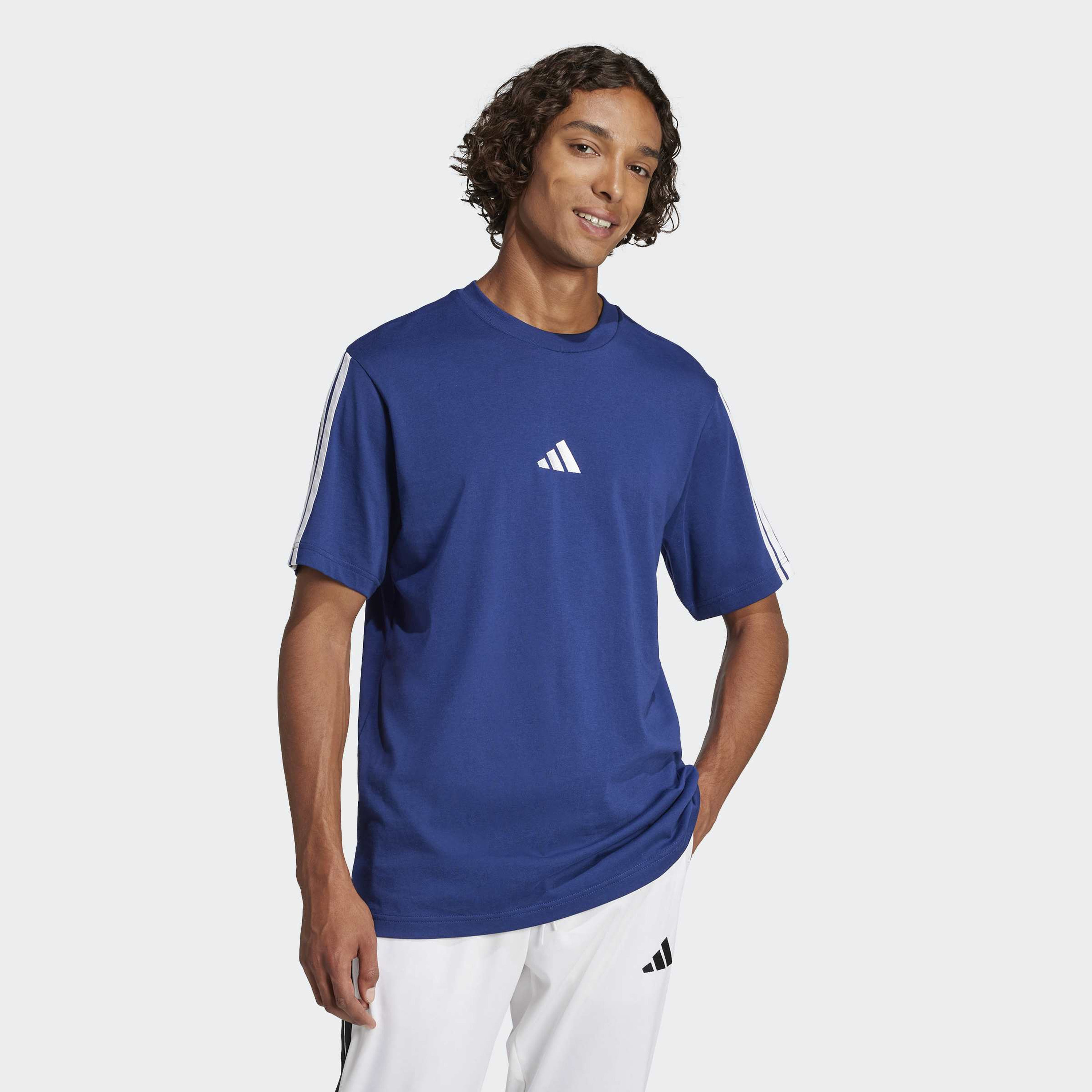 adidas Men Essentials 3-Stripes Single Jersey-men-clothing-sportswearandactivewear-tshirtsandpolos-image-2