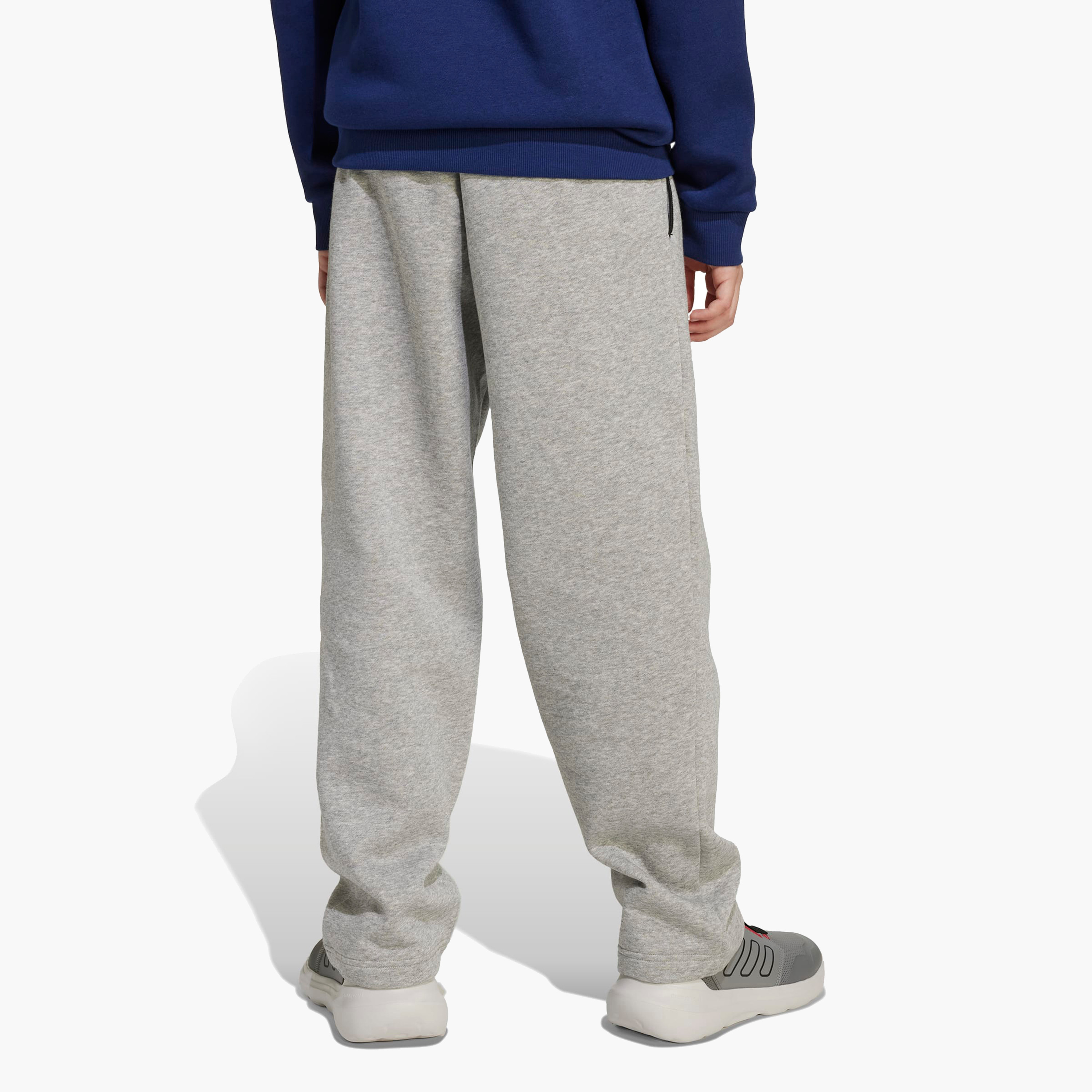 adidas Boys Track Pants with Logo Print - Elasticated Drawstring-boys-clothing-bottoms-joggersandtrackpants-image-2
