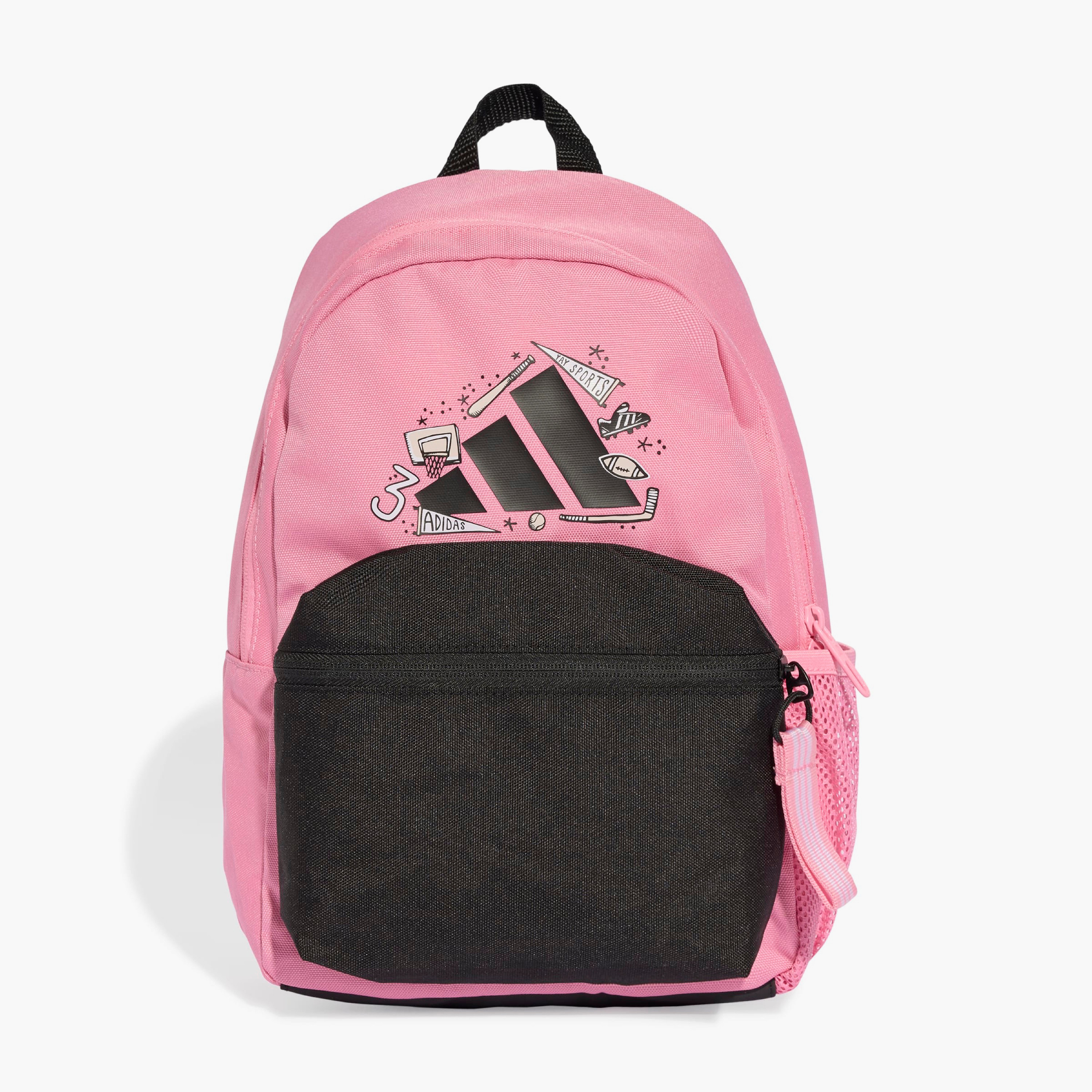 adidas Doodle Print School Backpack with Adjustable Shoulder Straps and Zip Closure-school-bagsandbackpacks-backpacks-image-1