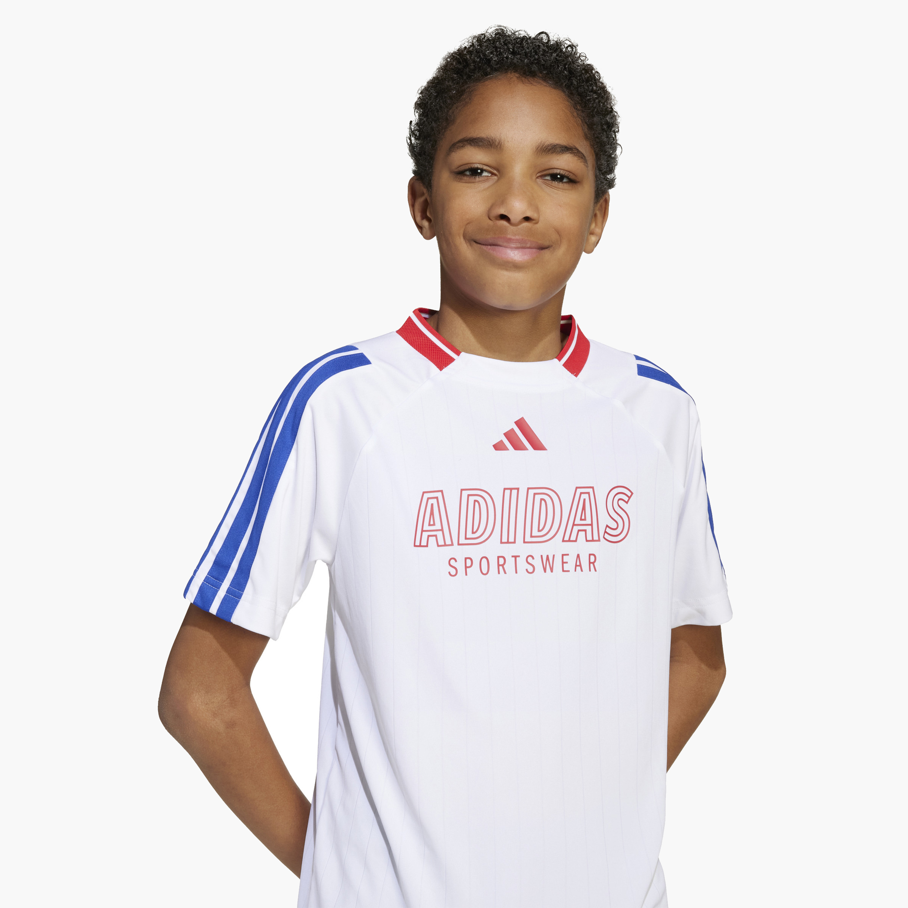 adidas Boys Crew Neck T-shirt with Logo Print - Short Sleeves-boys-clothing-sportswear-tops-image-5