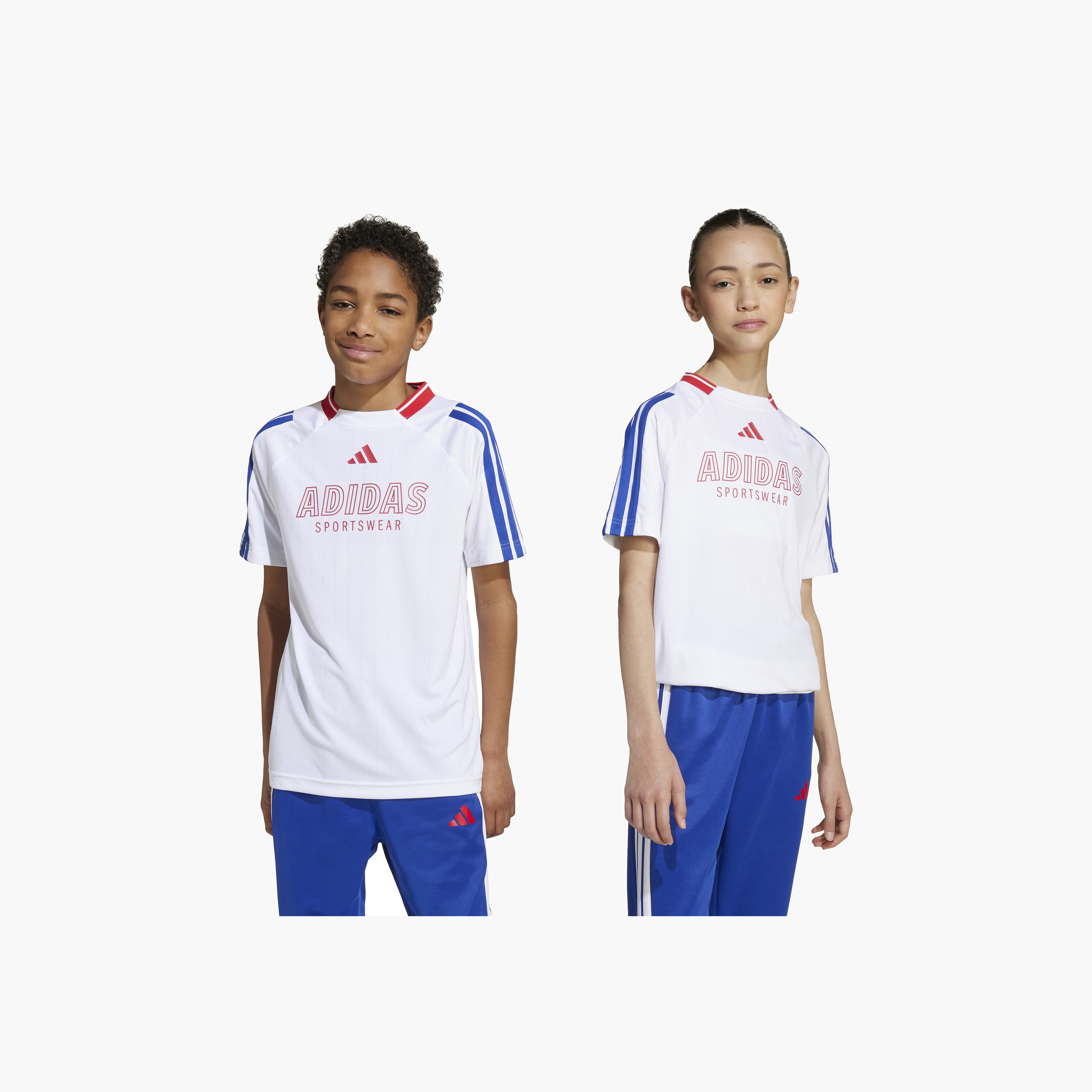 adidas Boys Crew Neck T-shirt with Logo Print - Short Sleeves-boys-clothing-sportswear-tops-image-2