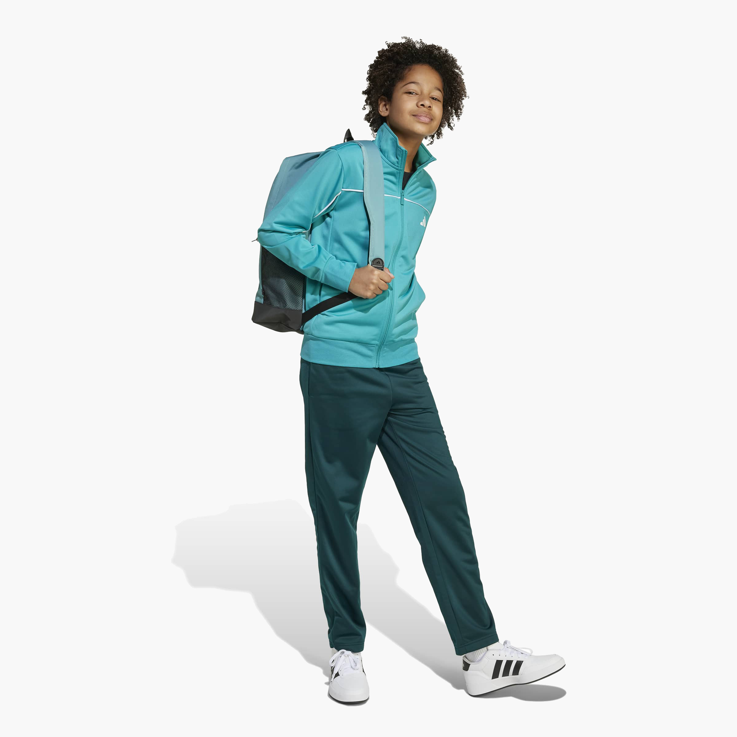 adidas Boys Jacket and Track Pants Set with Zip Closure - Long Sleeves - High Neck-boys-clothing-setsandcoords-image-4