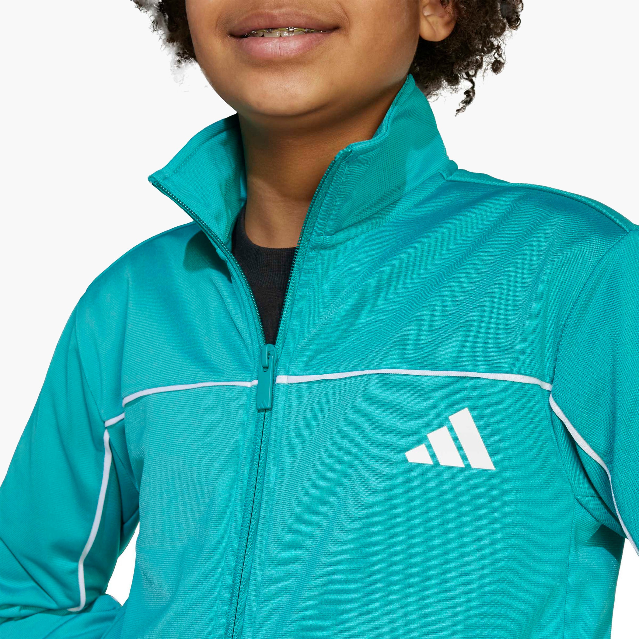 adidas Boys Jacket and Track Pants Set with Zip Closure - Long Sleeves - High Neck-boys-clothing-setsandcoords-image-5