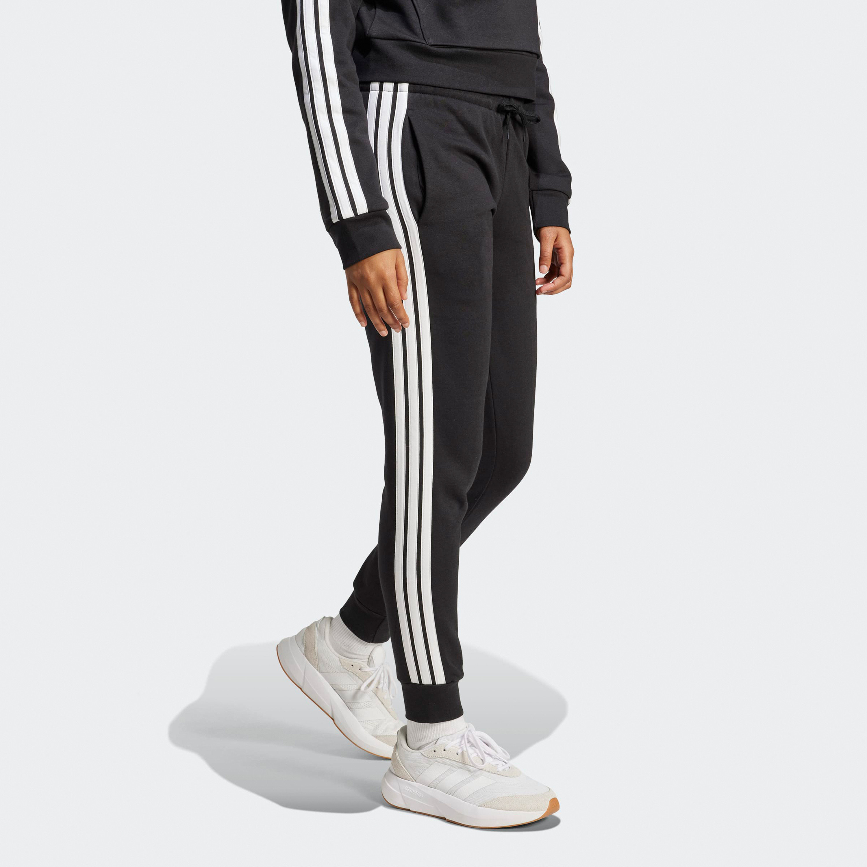 adidas Women Essentials 3-Stripes Fleece Slim Joggers-women-clothing-bottoms-joggers-image-2