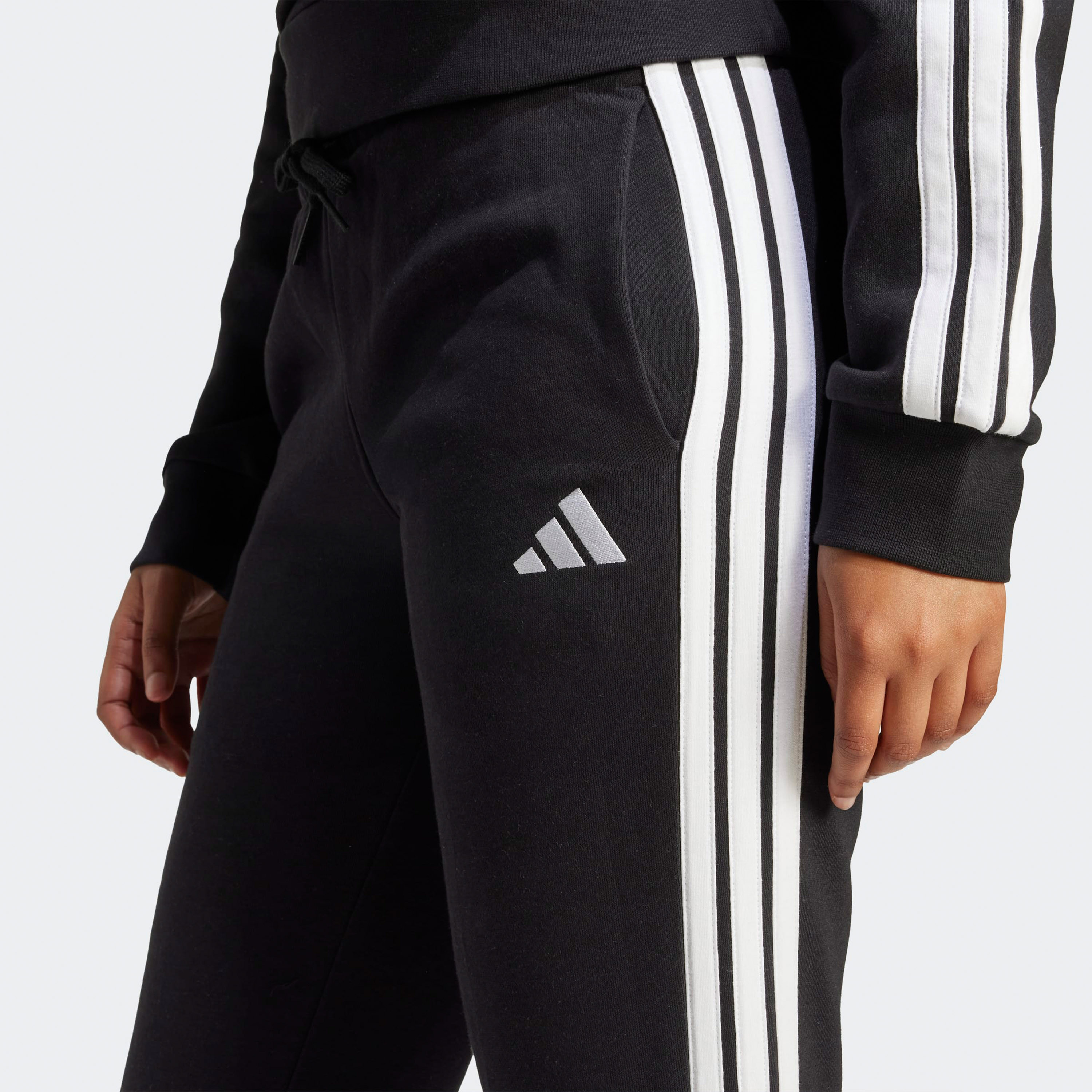 adidas Women Essentials 3-Stripes Fleece Slim Joggers-women-clothing-bottoms-joggers-image-4