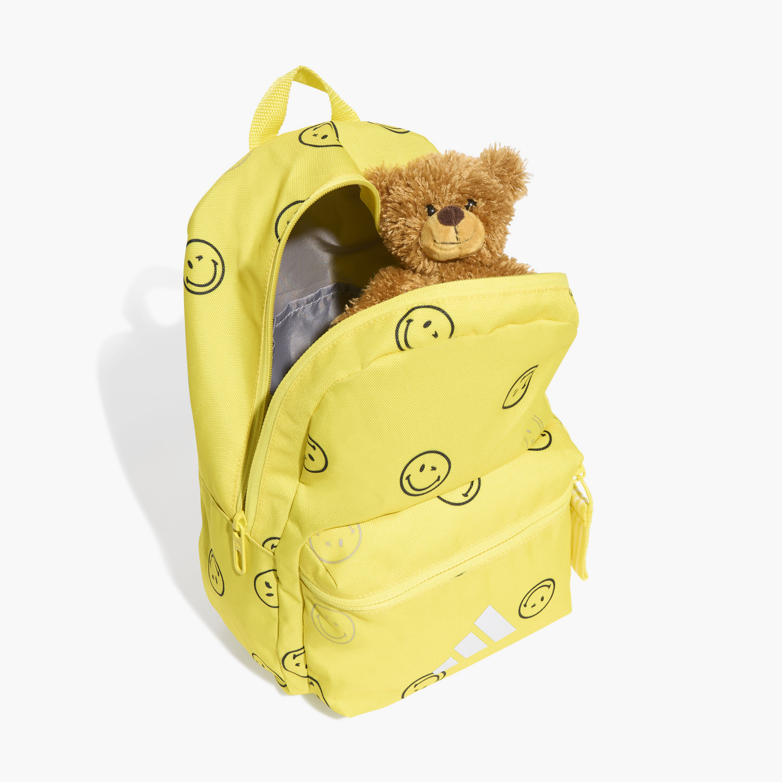 adidas Smiley Print School Backpack with Adjustable Shoulder Straps and Zip Closure - 11x25x34 cm-school-bagsandbackpacks-backpacks-image-3