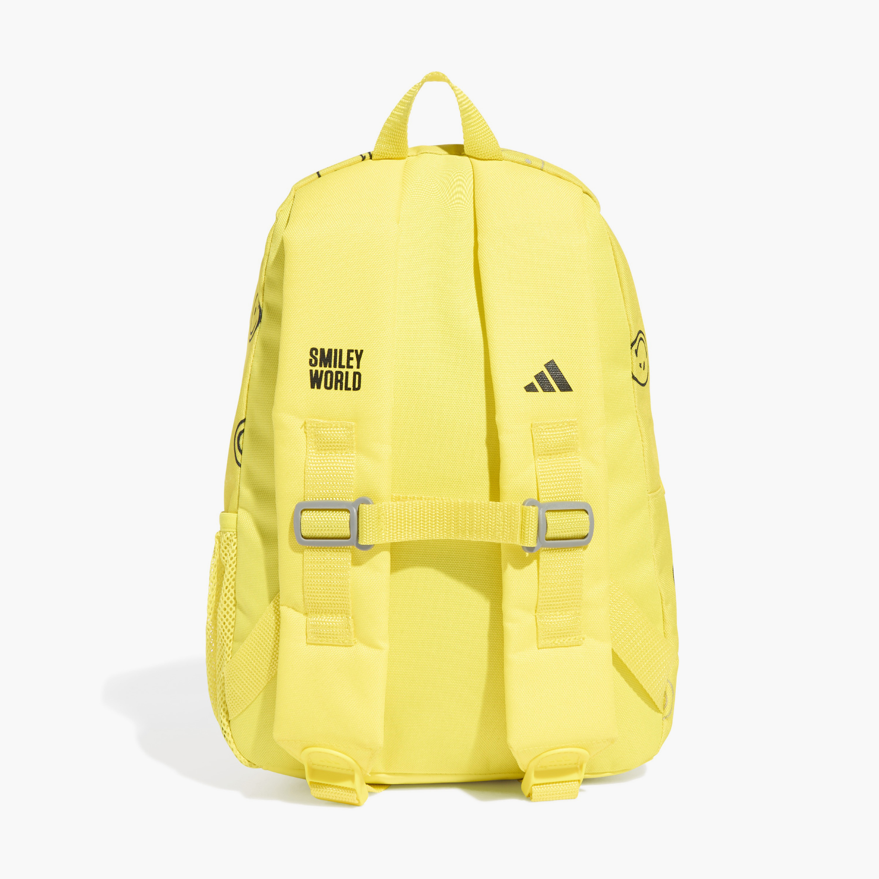 adidas Smiley Print School Backpack with Adjustable Shoulder Straps and Zip Closure - 11x25x34 cm-school-bagsandbackpacks-backpacks-image-6