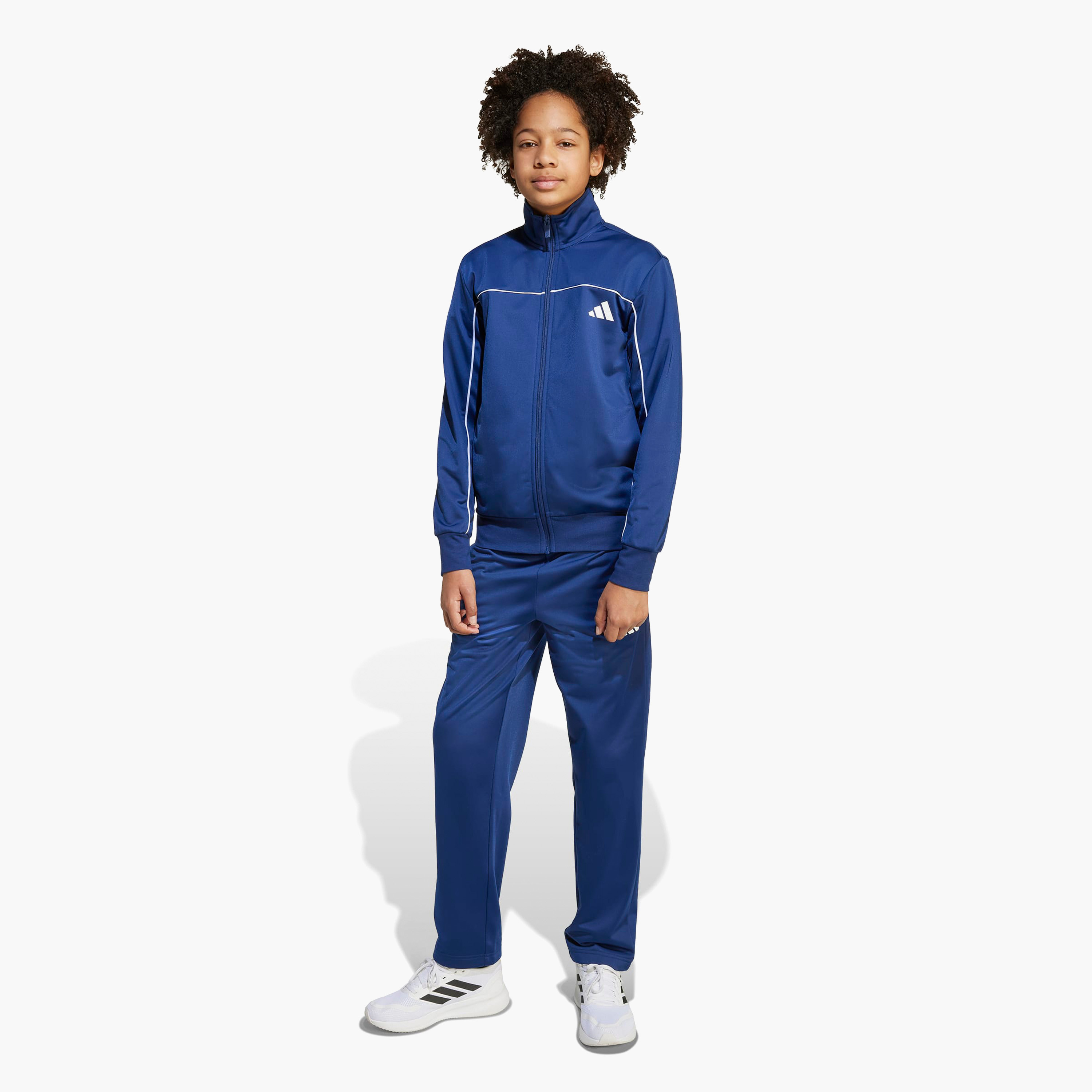 adidas Boys Jacket and Track Pants Set with Logo Print - Long Sleeves - High Neck-boys-clothing-setsandcoords-image-1