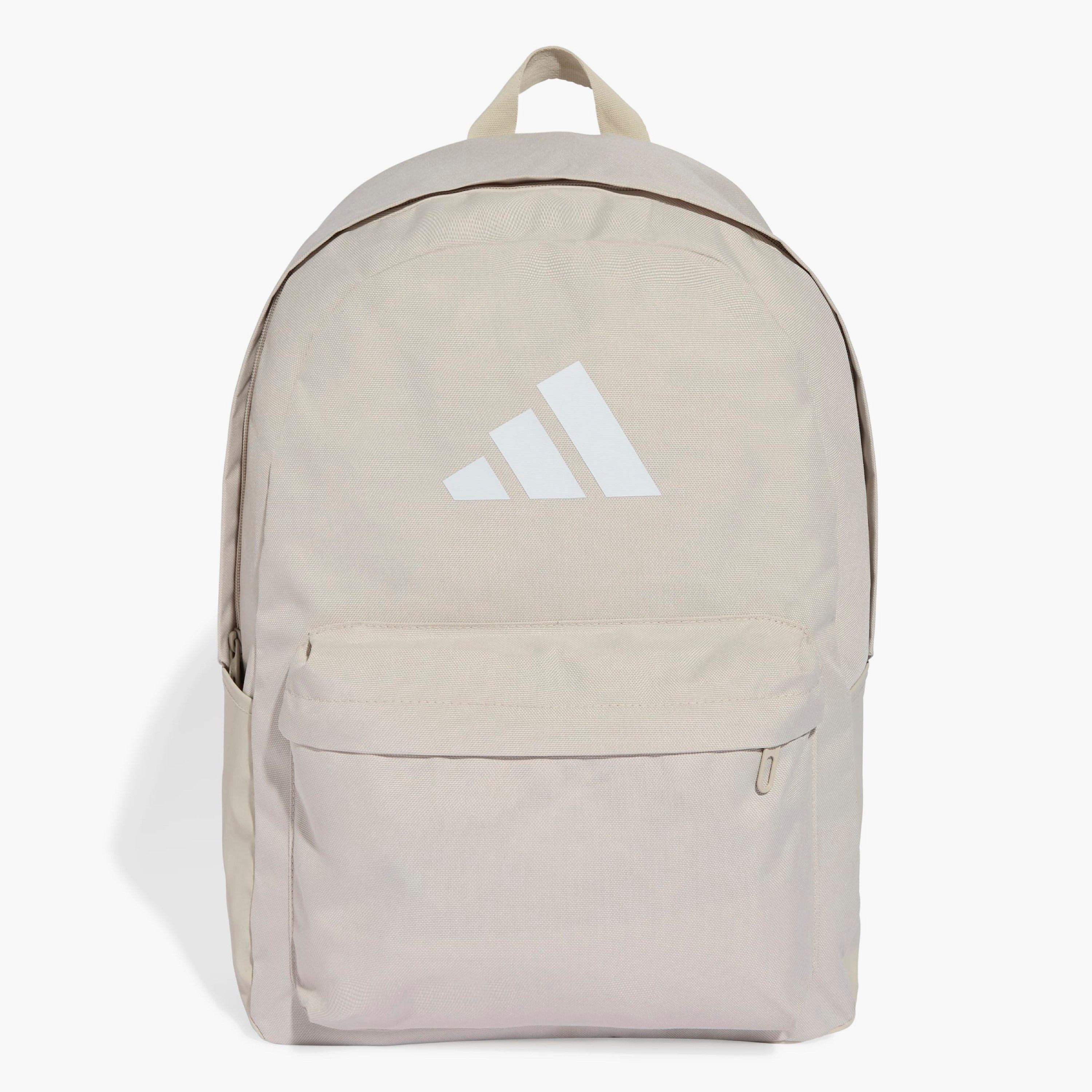 Adidas Logo Print Backpack with Adjustable Shoulder Straps-school-bagsandbackpacks-backpacks-image-1