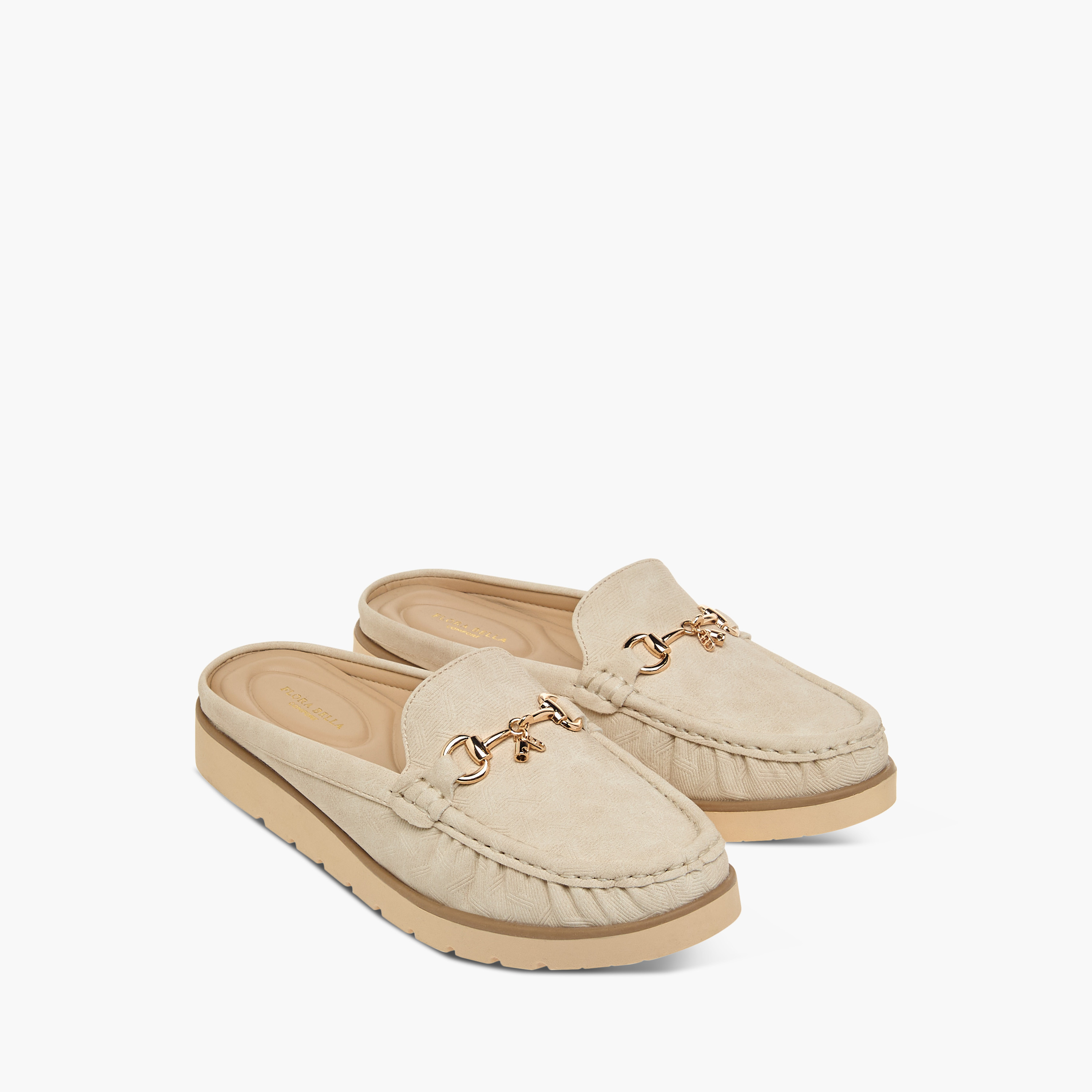 حذاء ميول مريح سهل الارتداء بزينة معدنية من فلورا بيلا-women-shoes-flats-mules-image-1